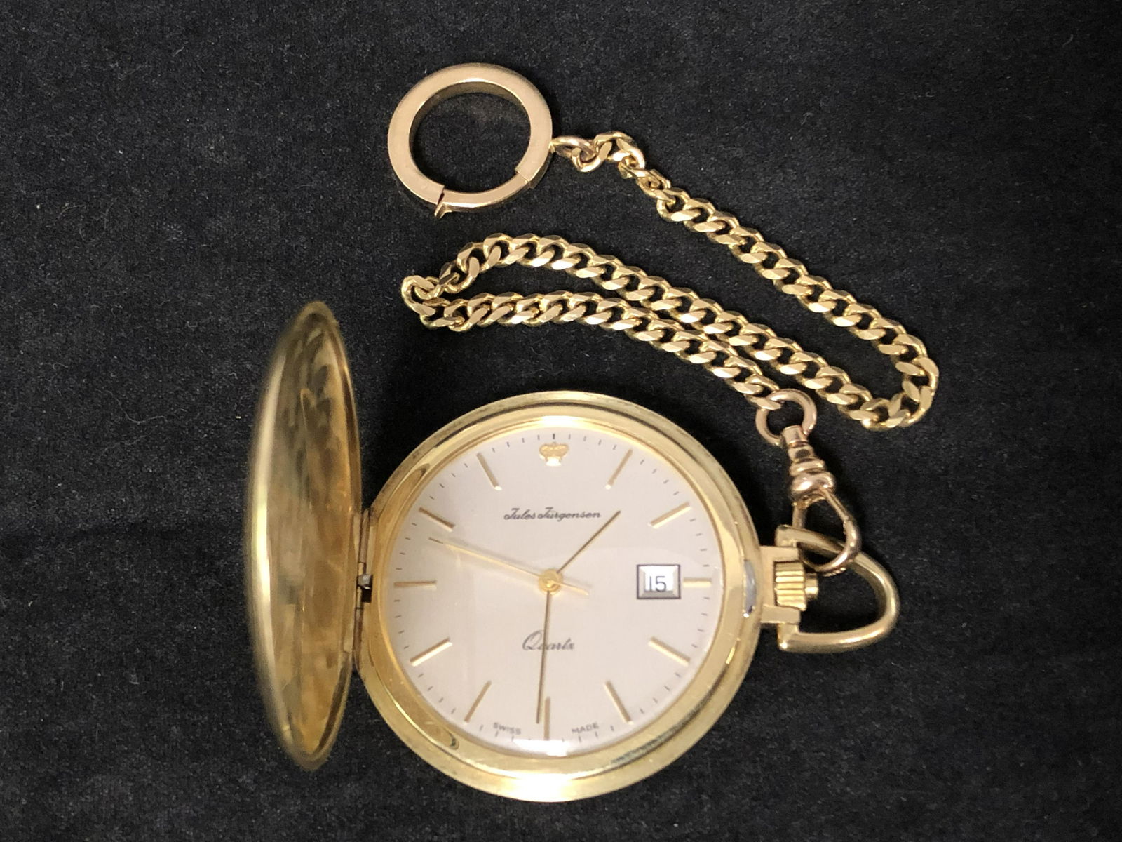 14K Gold Pocket Watch & Fob, J.Jurgensen - 14K Gold (1 of 7)