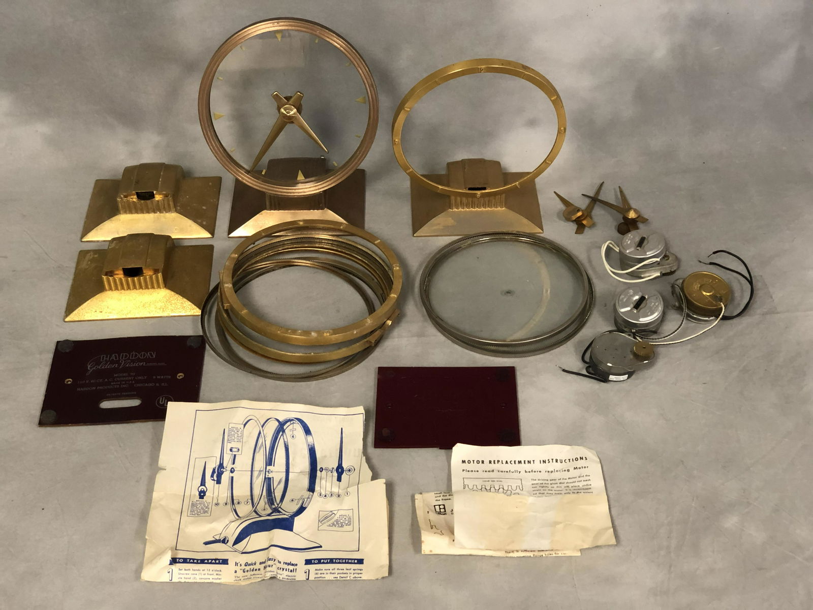 Jefferson Mystery Clock Items - For Repair - Bases, (1 of 5)