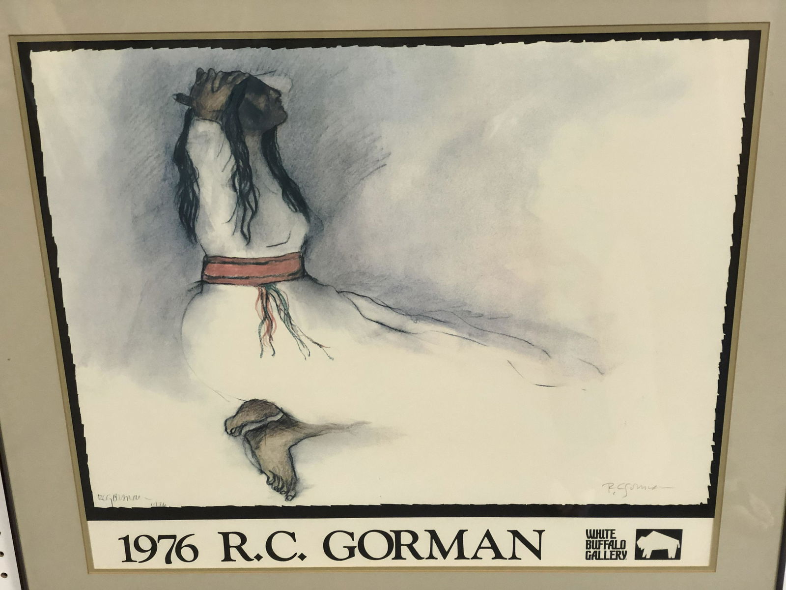 Signed, 'R.C.Gorman' Lithograph - From White Buffalo (1 of 3)