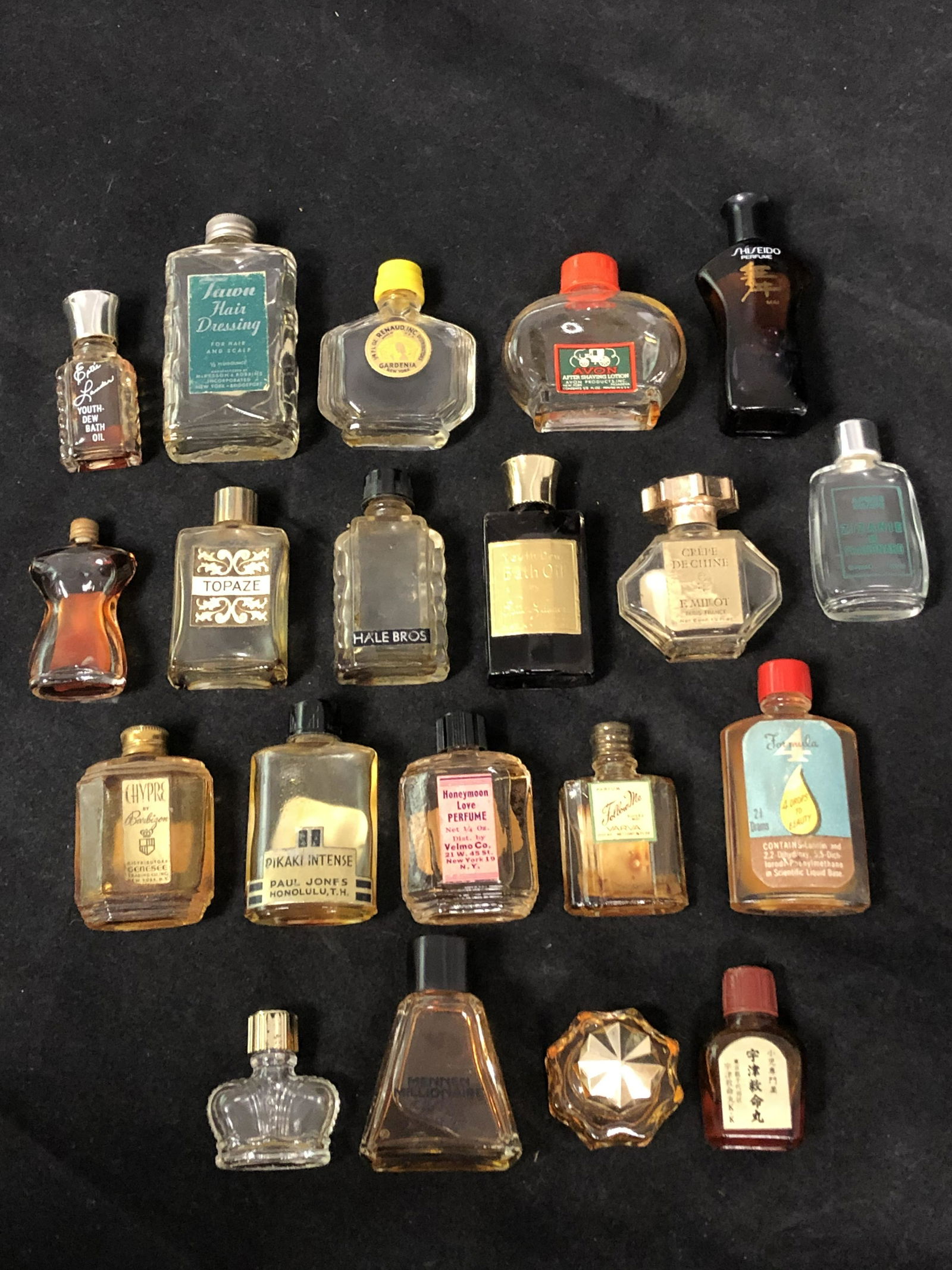 20 vintage Miniature Perfume Bottles Various Makers