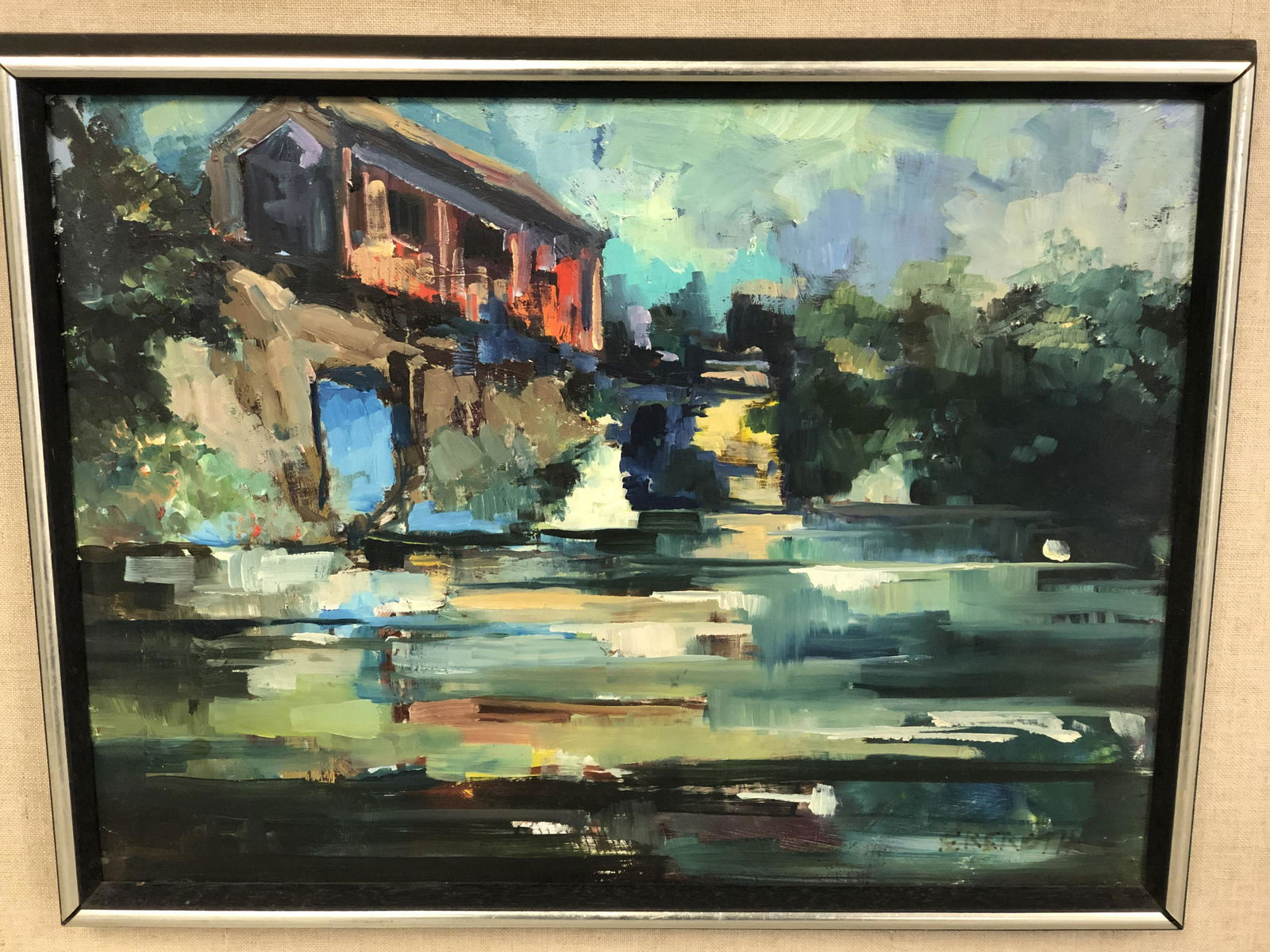 Signed, Elmer Frederick Ekeroth Oil on Board - Listed (1 of 5)