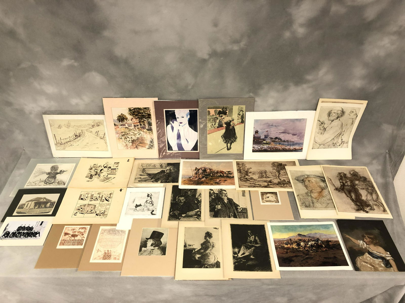 Lot of Asst Etchings, Engravings, Prints, More  - Some (1 of 9)