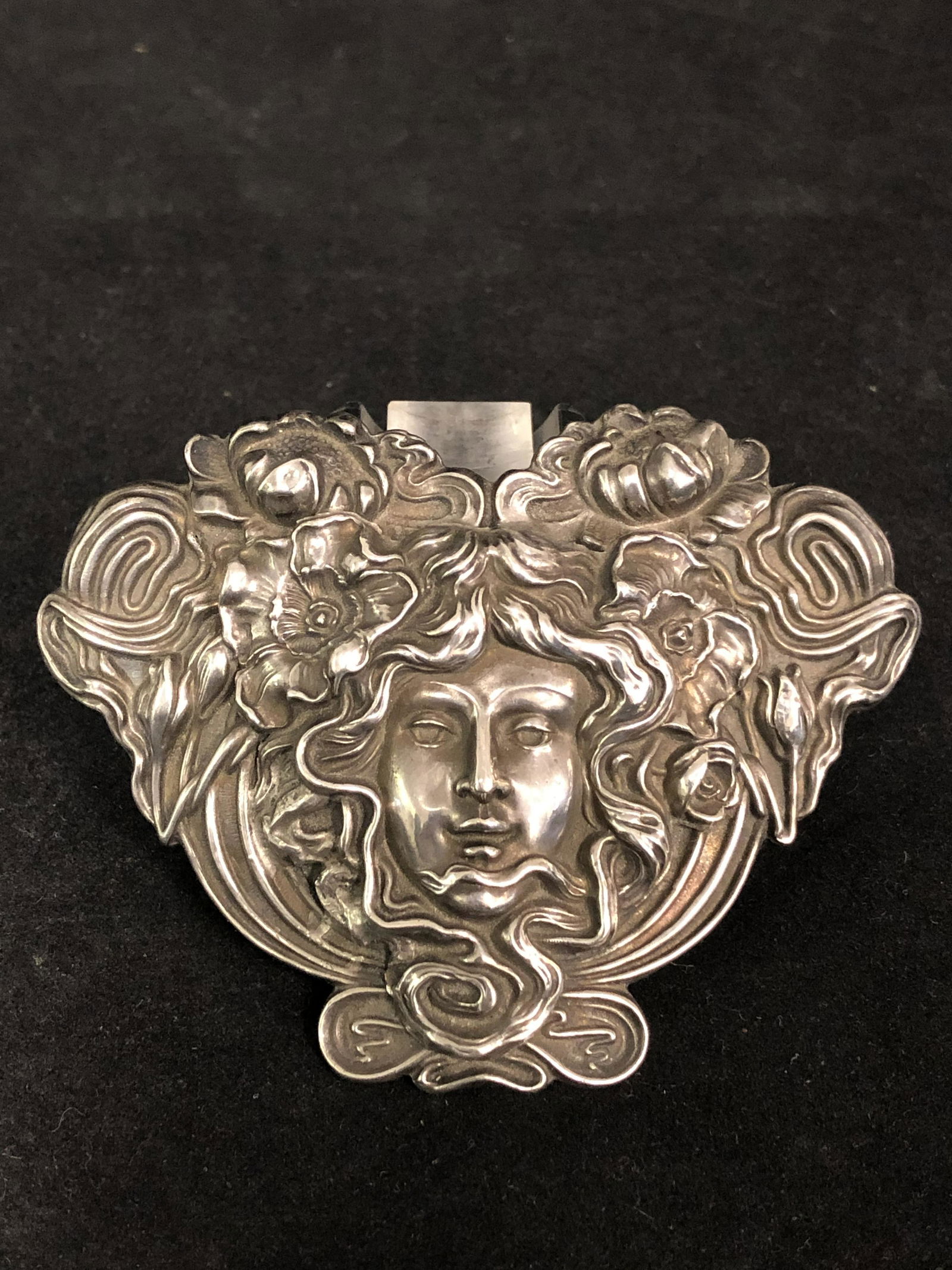 Atq Unger Bros. Sterling Art Nouveau Brooch - Sterling (1 of 4)