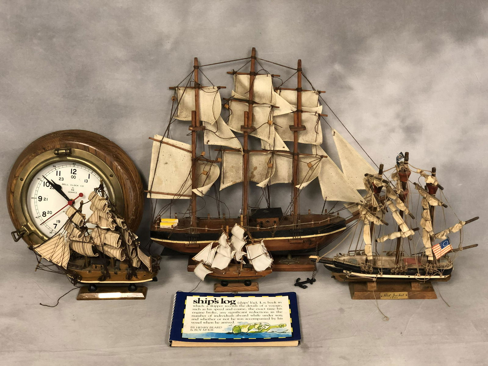 Vintage Nautical Items, Ships, Clock, More - (4)Wooden (1 of 10)