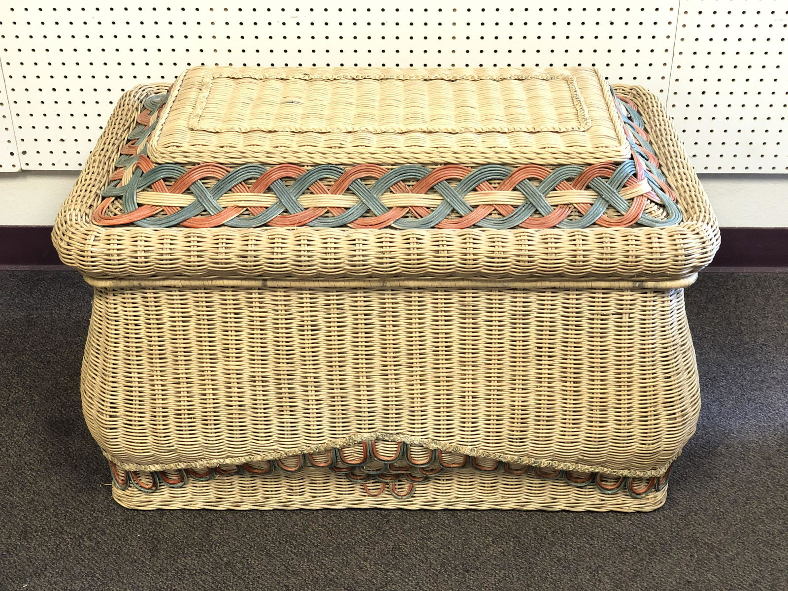 Modern Wicker Chest w/ Raised Top - 35'' x 21'' x 23'' (1 of 4)