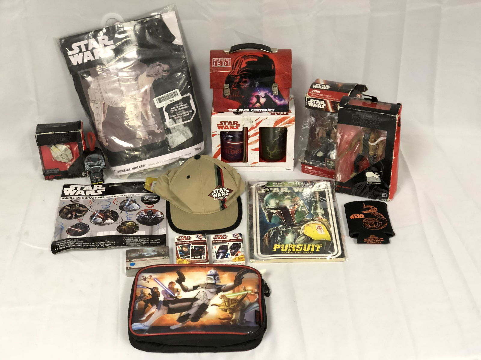Asst Star Wars Items,Tin Box,Glass Set,Figures,More -: Asst Star Wars Items,Tin Box,Glass Set,Figures,More - The Ghost Toy, Playing Cards, Return of Jedi, Decorations & More