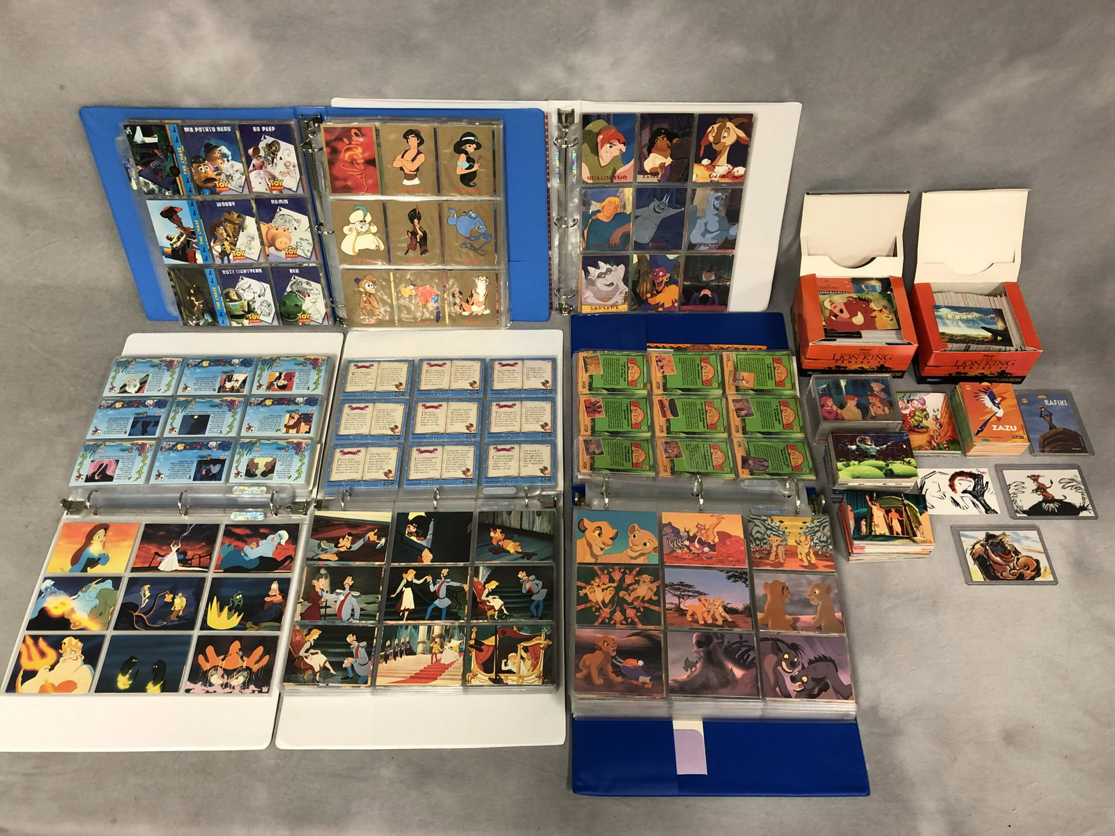 100s of Asst Disney Movie Trading Cards - The Lion: 100s of Asst Disney Movie Trading Cards - The Lion King, Toy Story, Snow White, Little Mermaid, Aladdin, Cinderella, Pocahontas, Beauty and the Beast