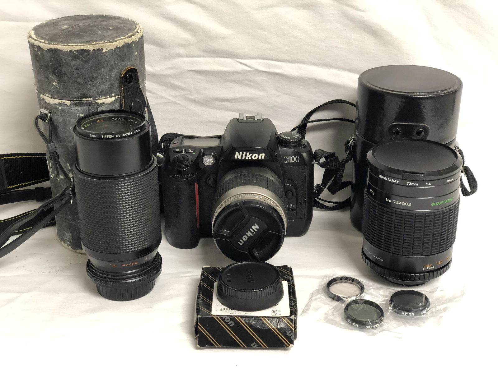 Nikon D100 Camera, 2 Lens - Lenmar Rx-7 Zoom 1:4.5: Nikon D100 Camera, 2 Lens - Lenmar Rx-7 Zoom 1:4.5 80-205mm & Quantaray 72mm & Filters
