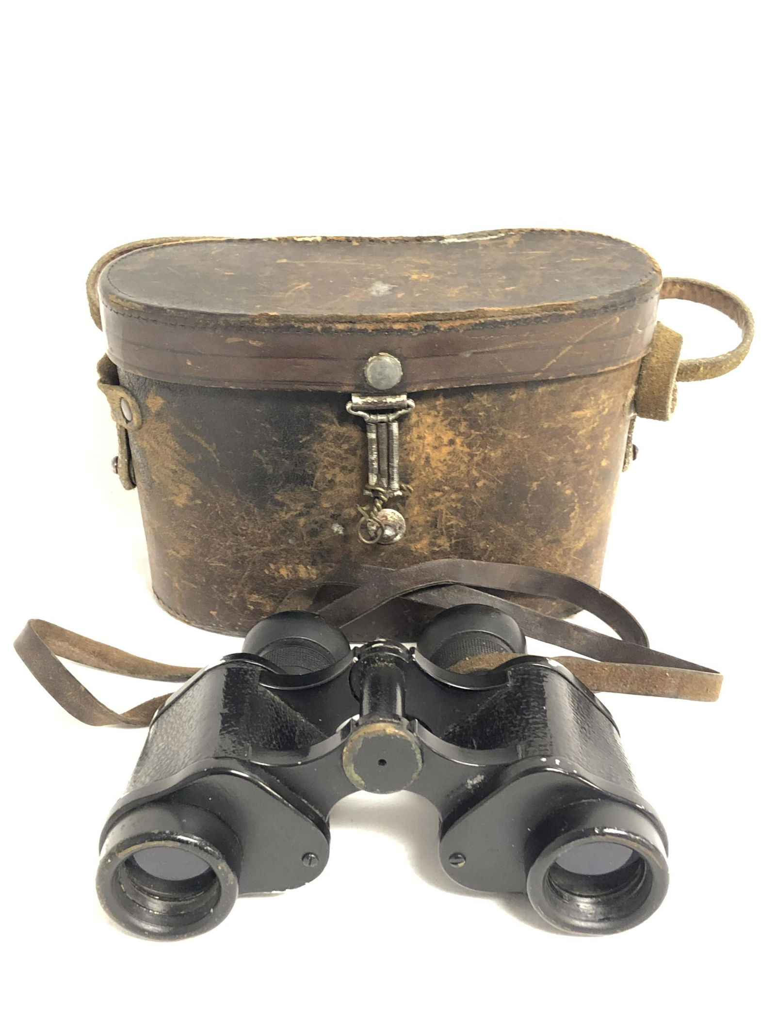 Antqiue Carl Zeiss P.F. 8x24 Binoculars, Case -: Antqiue Carl Zeiss P.F. 8x24 Binoculars, Case - Original Leather Case, Binoculars #415017