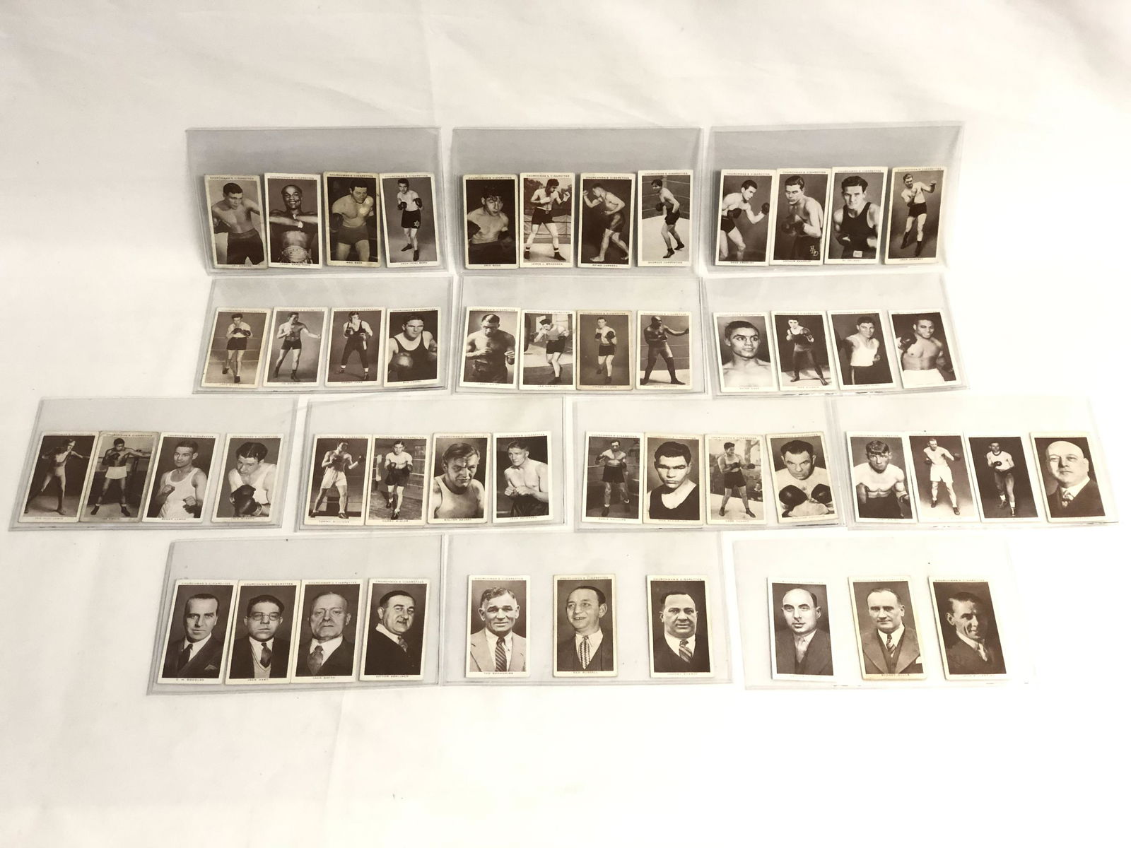 1938 Boxing Personalities Cigarette Card Set -: 1938 Boxing Personalities Cigarette Card Set - (50)Cards Complete Set, Joe Louis, Jack Johnson, Jack Dempsey & More - Various Conditions