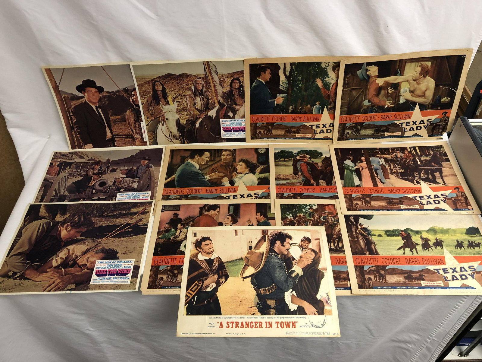 Vintage Western Themed Movie Lobby Cards - (13)Total (1 of 11)