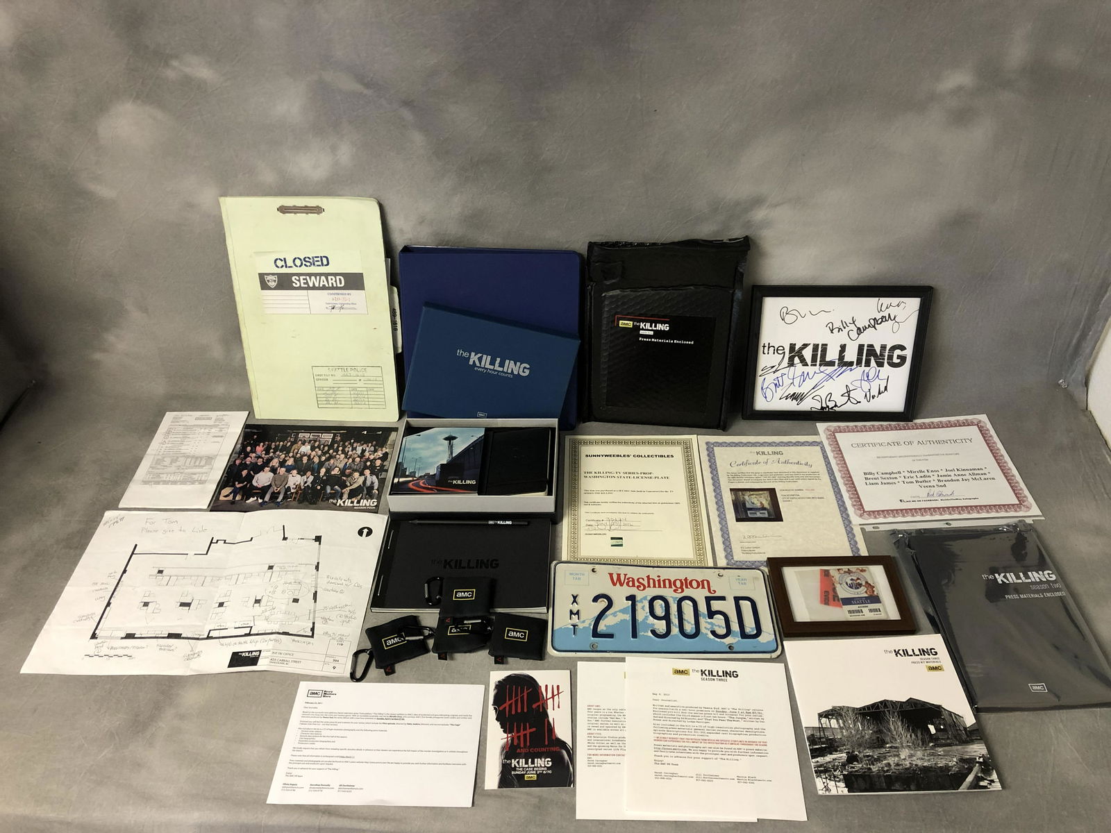 Certified Props from The Killing TV Series - Signed (1 of 9)