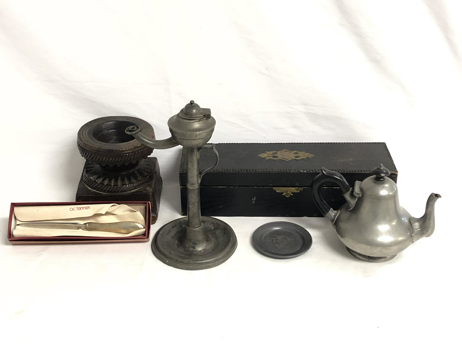 Asst Atq Items - Pewter, Box, Sterling Handled Opener - (1 of 15)