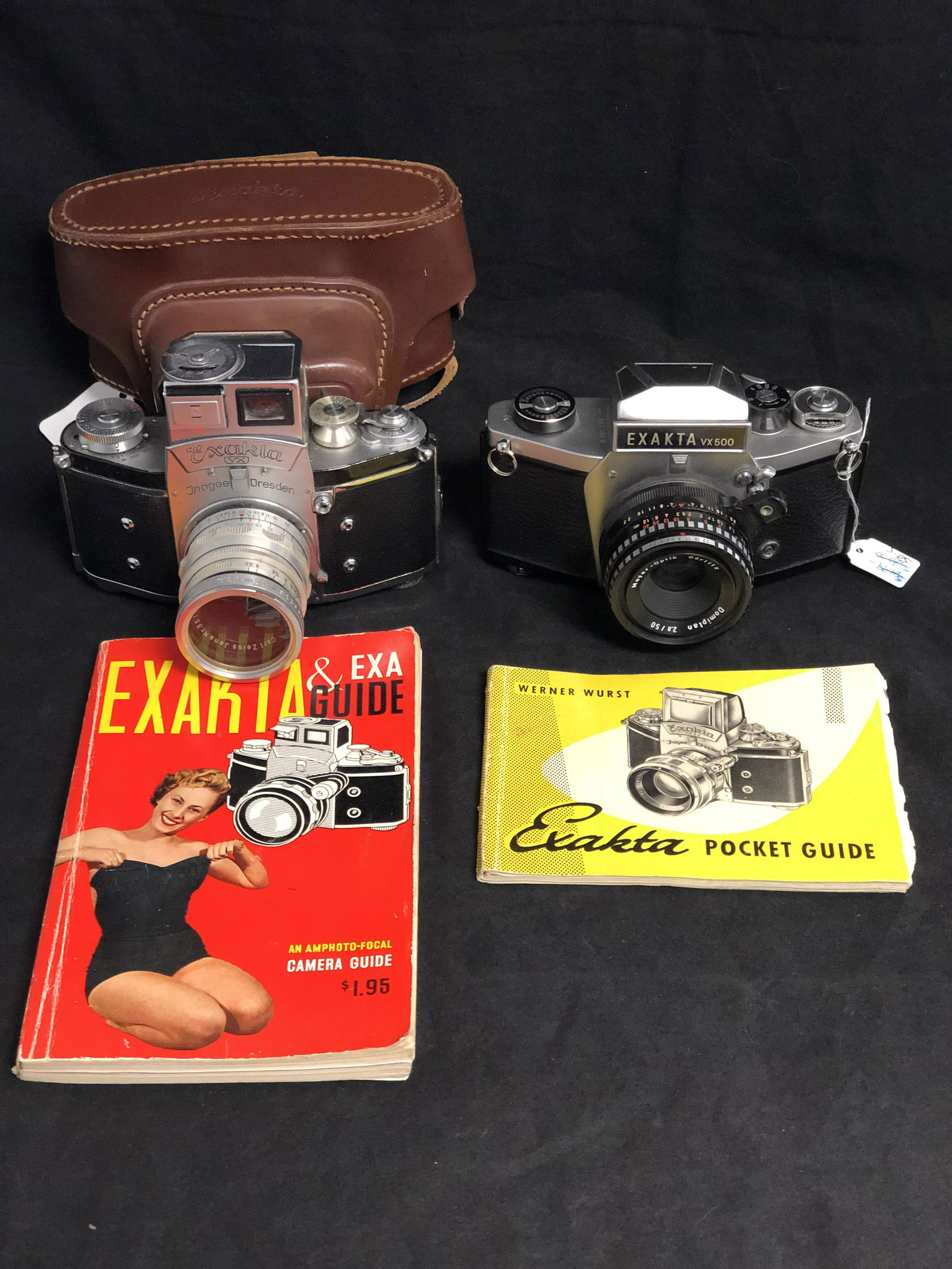(2)Vtg Exakta Cameras w/ Manual - VX500 Meyer Optik (1 of 6)