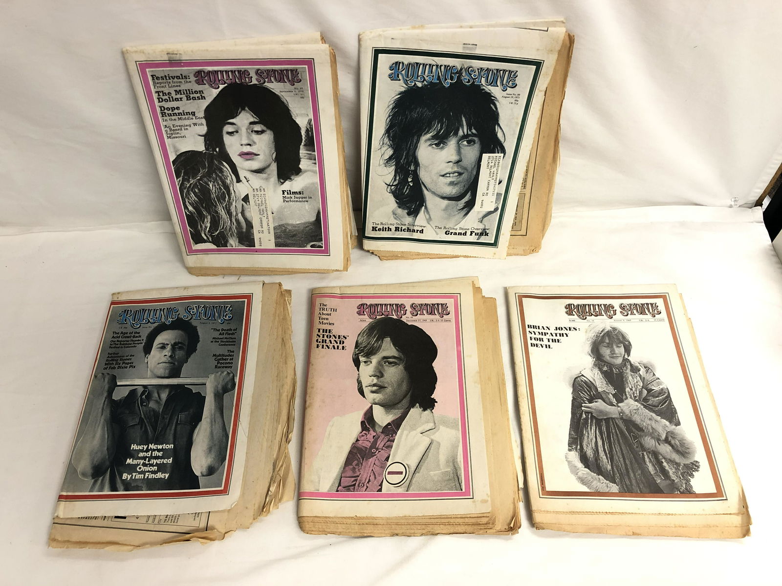 (5)Rolling Stones Magazines, #39 B.Jones,More - 1969 (1 of 10)