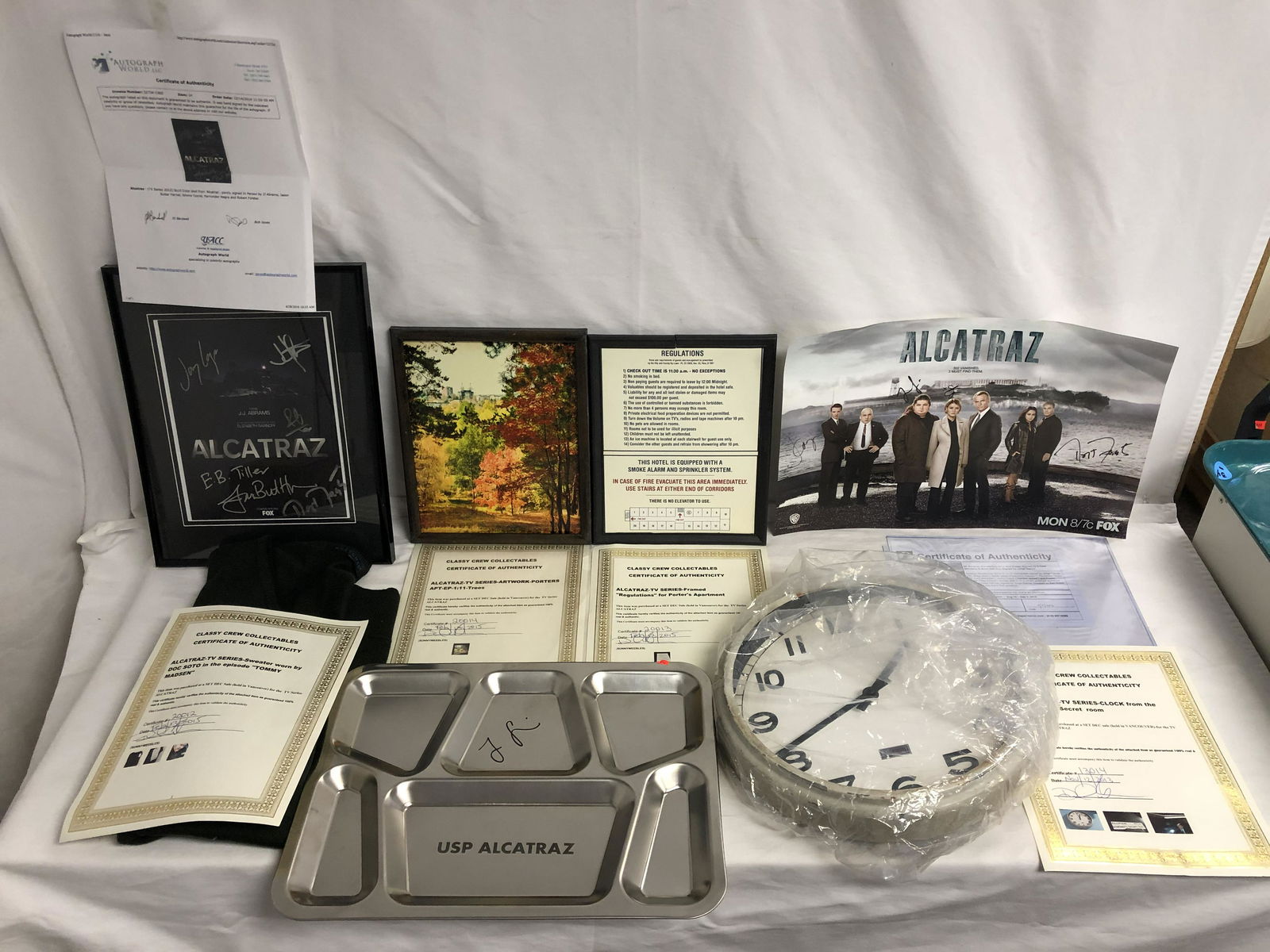 Alcatraz TV Series Props, Some w/ COAs - Clock From (1 of 7)