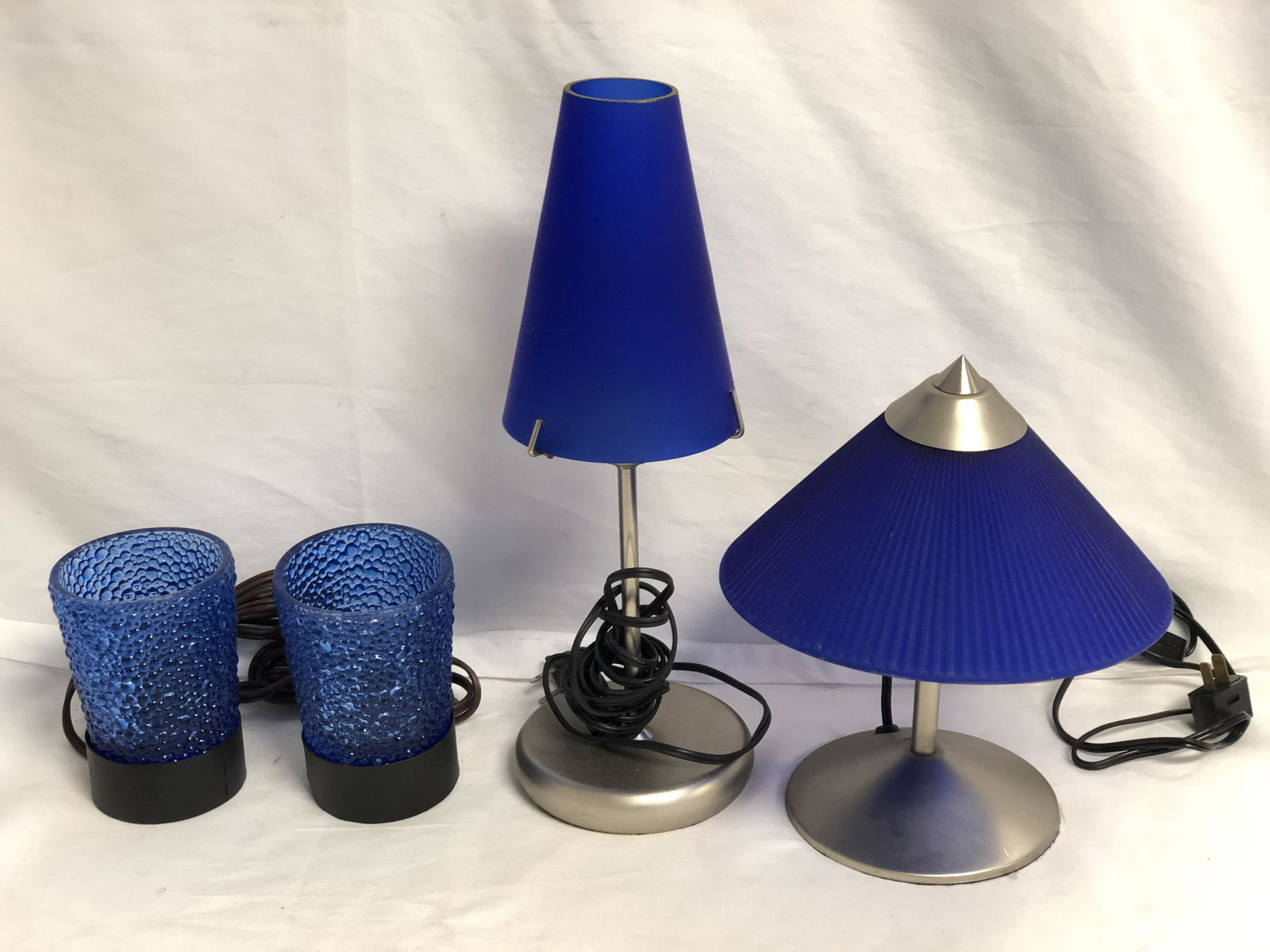 (4)Modern Cobalt Blue Lamps - Various Sizes / Styles (1 of 1)