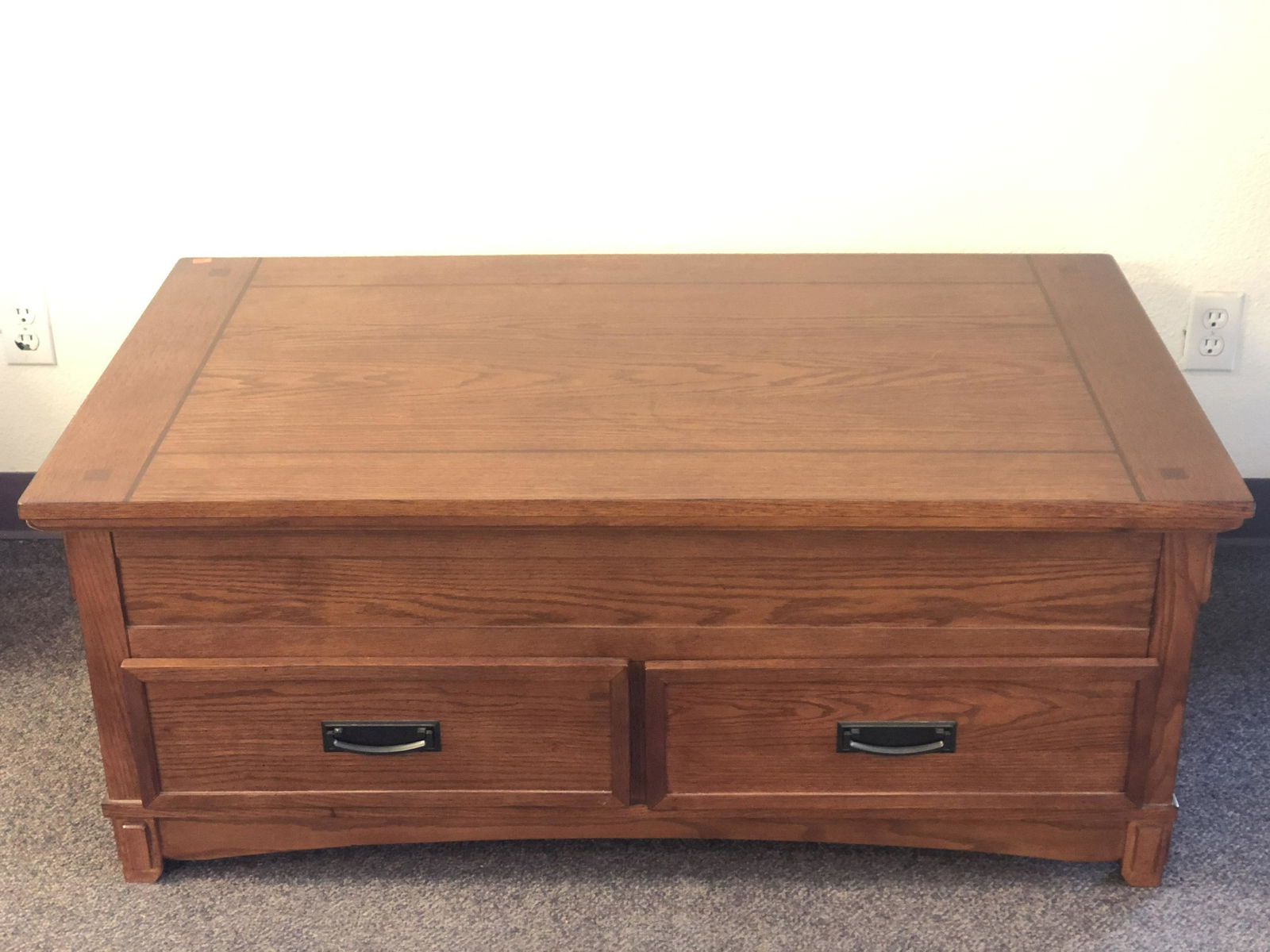 Modern Mission Style Lift Top Coffee Table - (2)Front (1 of 5)