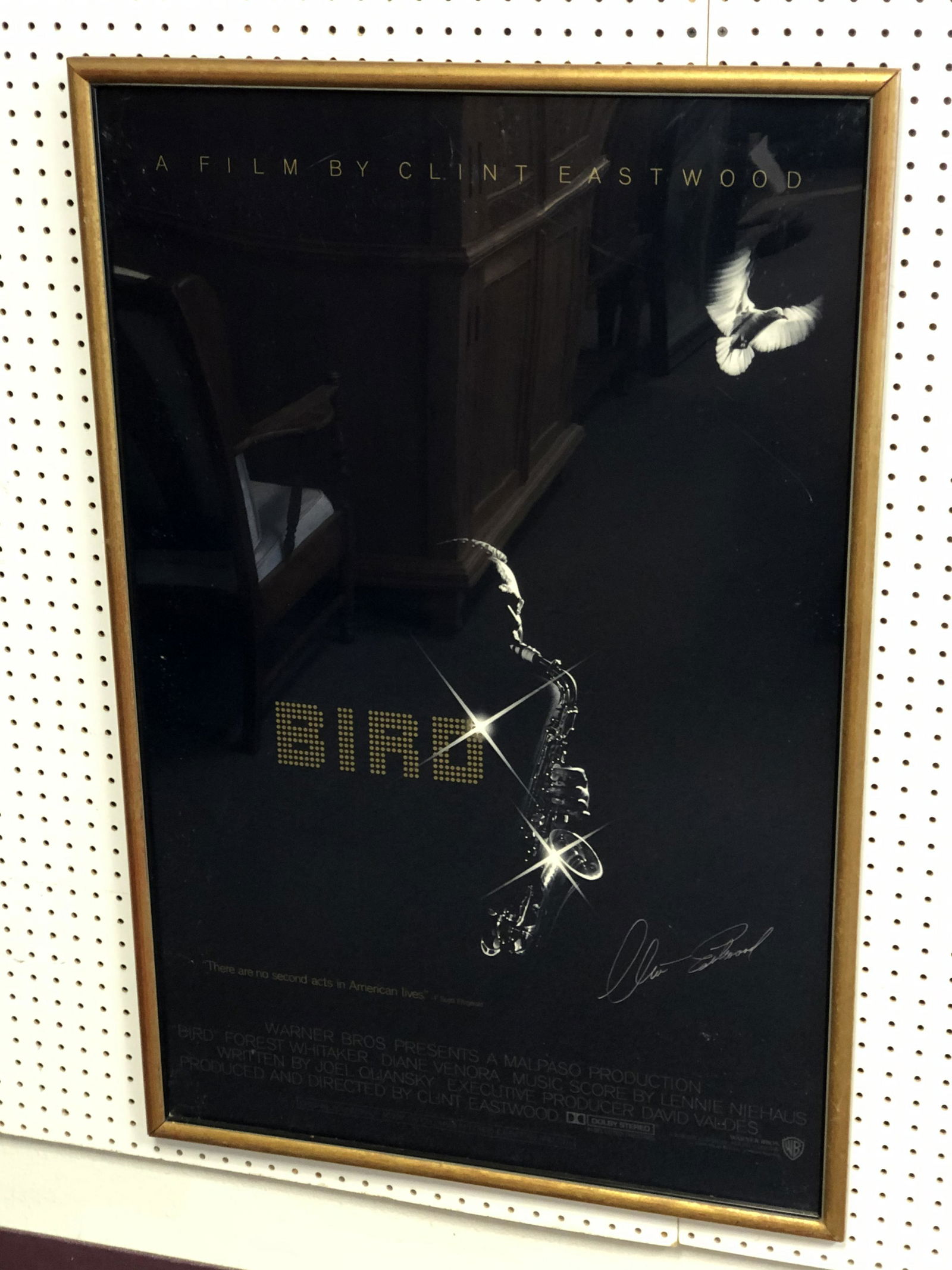 Autograph Clint Eastwood 'Bird' Movie Poster - Framed (1 of 2)