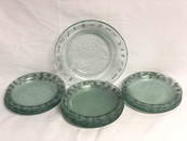 (10)Annie Glass Plates, (1)Bowl - Native American Style