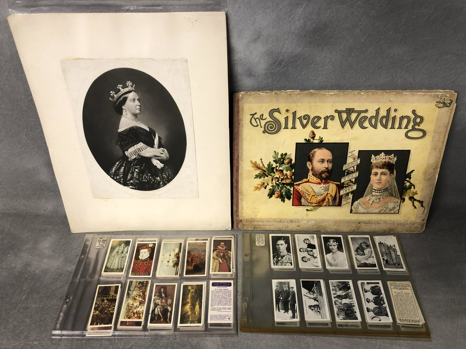 Atq King & Queen Cigarette Cards, Memorabilia - Antiuqe (1 of 12)