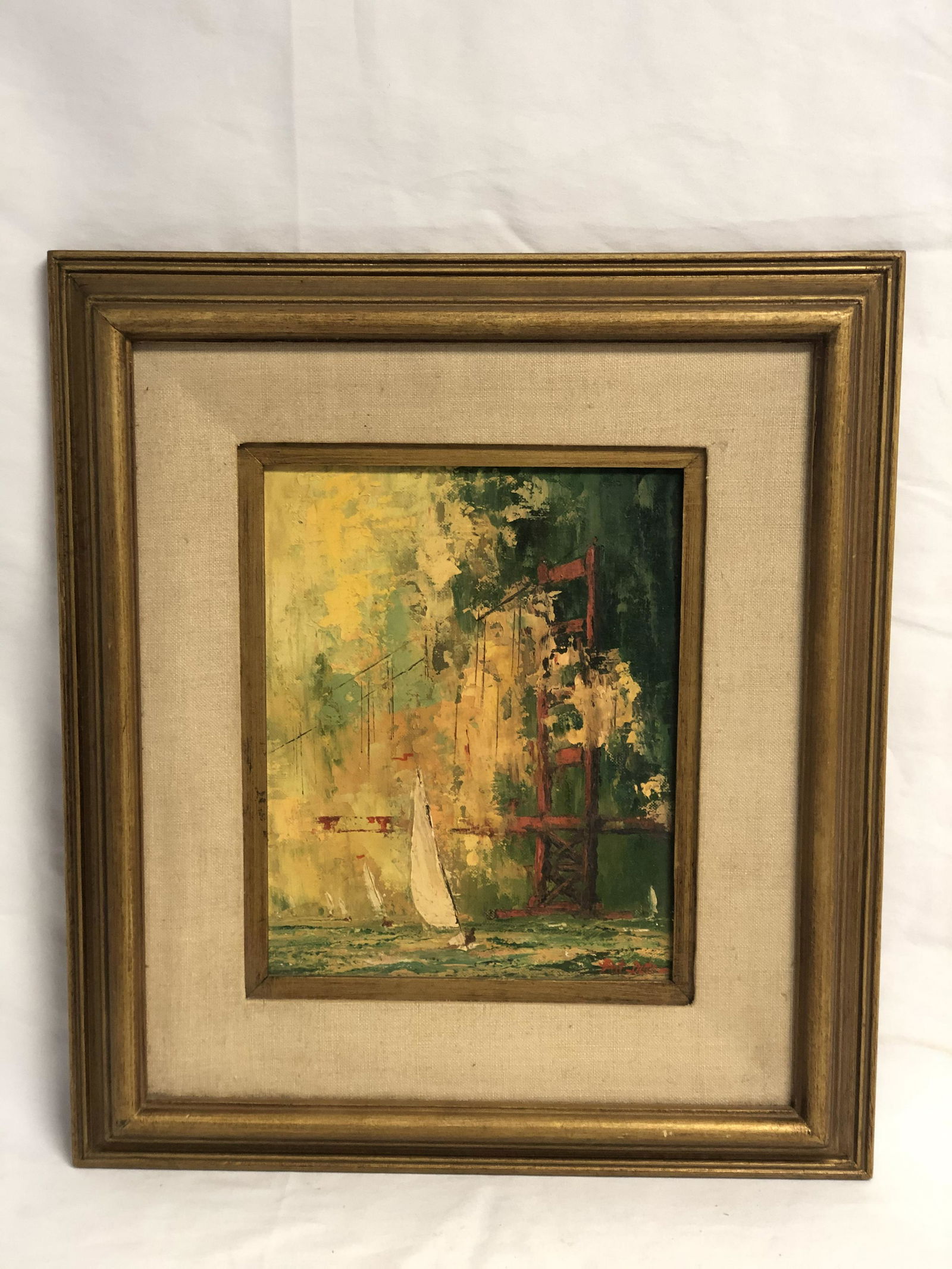 Pat Dutra Signed Oil of S.F. Golden Gate Bridge - Oil (1 of 5)