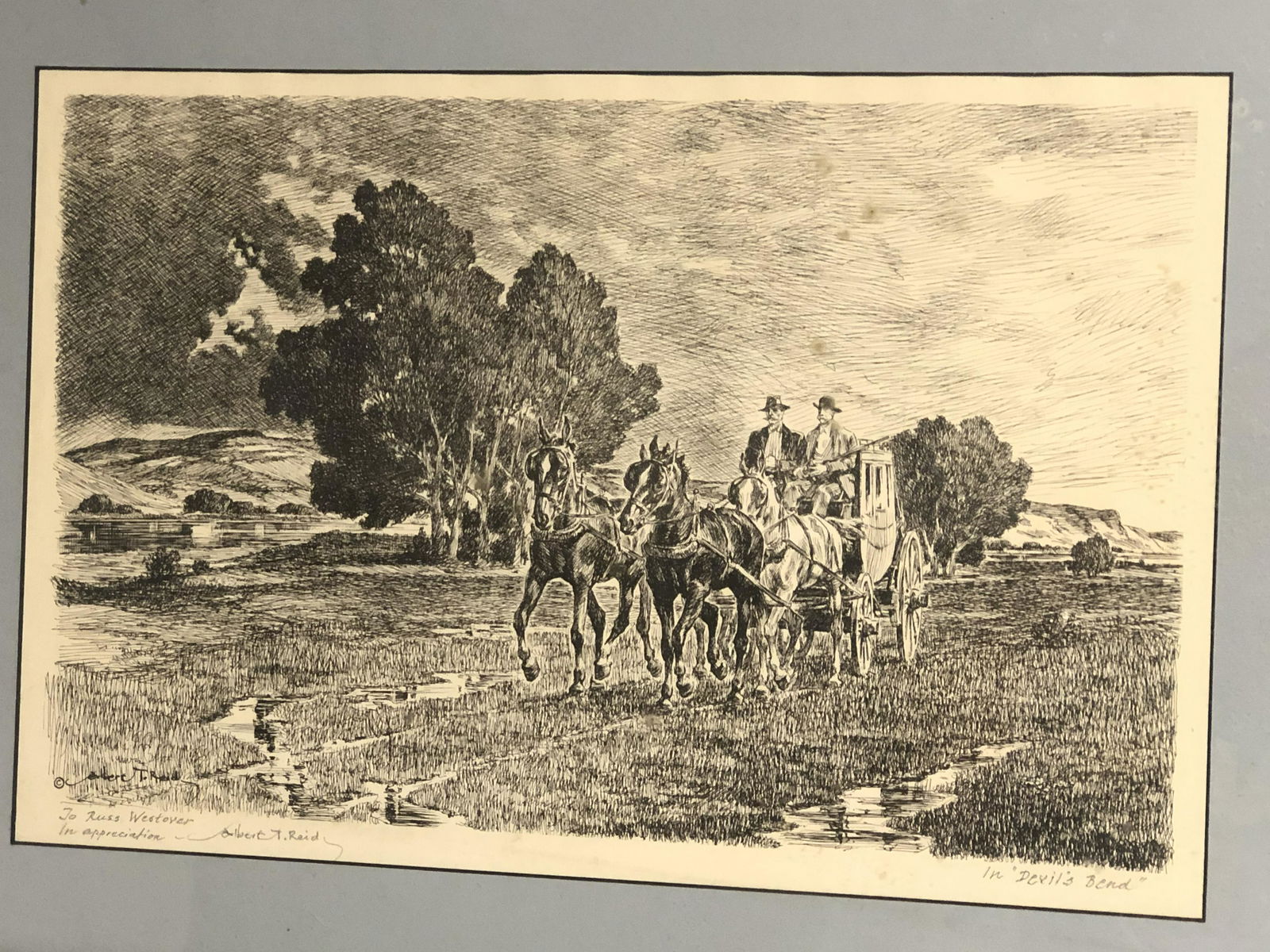 Signed Albert Reid(1873-1958) Lithograph - Pencil (1 of 4)