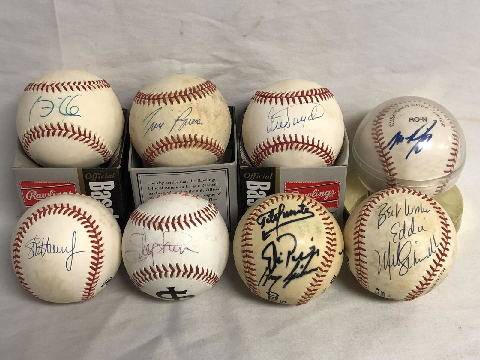 (8)Asst Signed Baseballs - Official Ball National (1 of 6)
