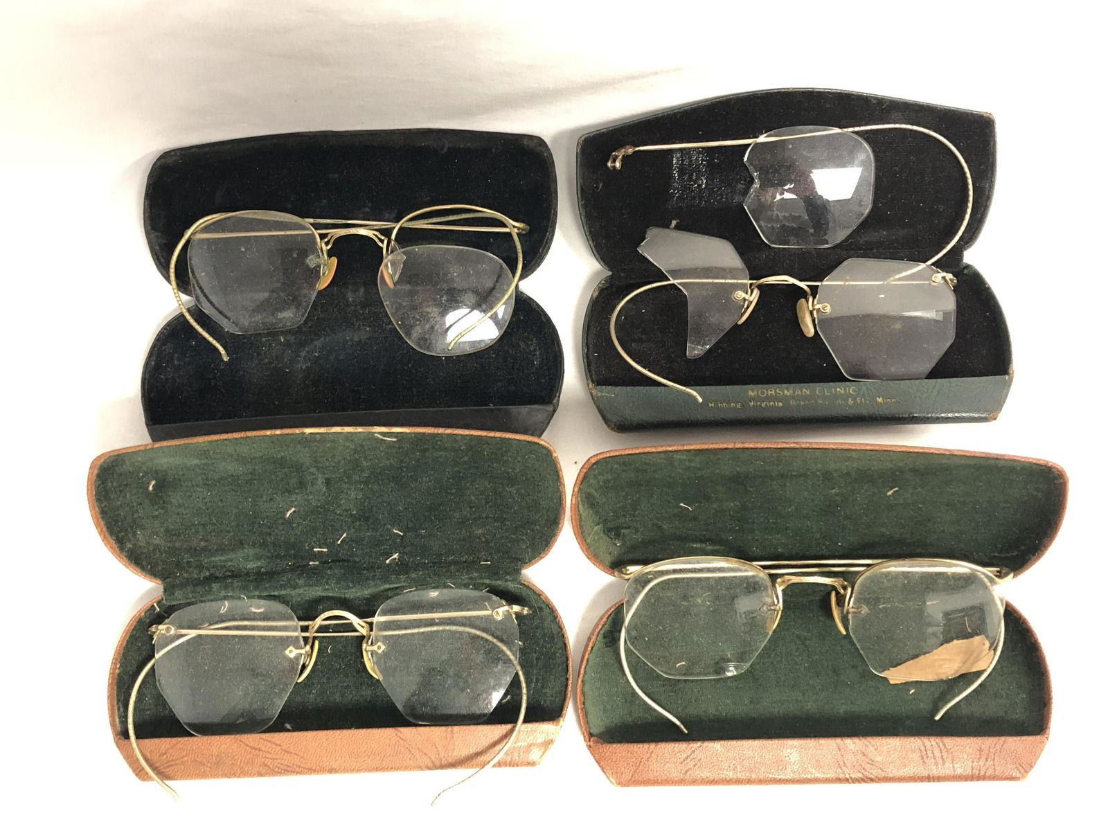 (4)Antique 12K Gold Filled Eye Glasses - (INSPECT) (1 of 5)