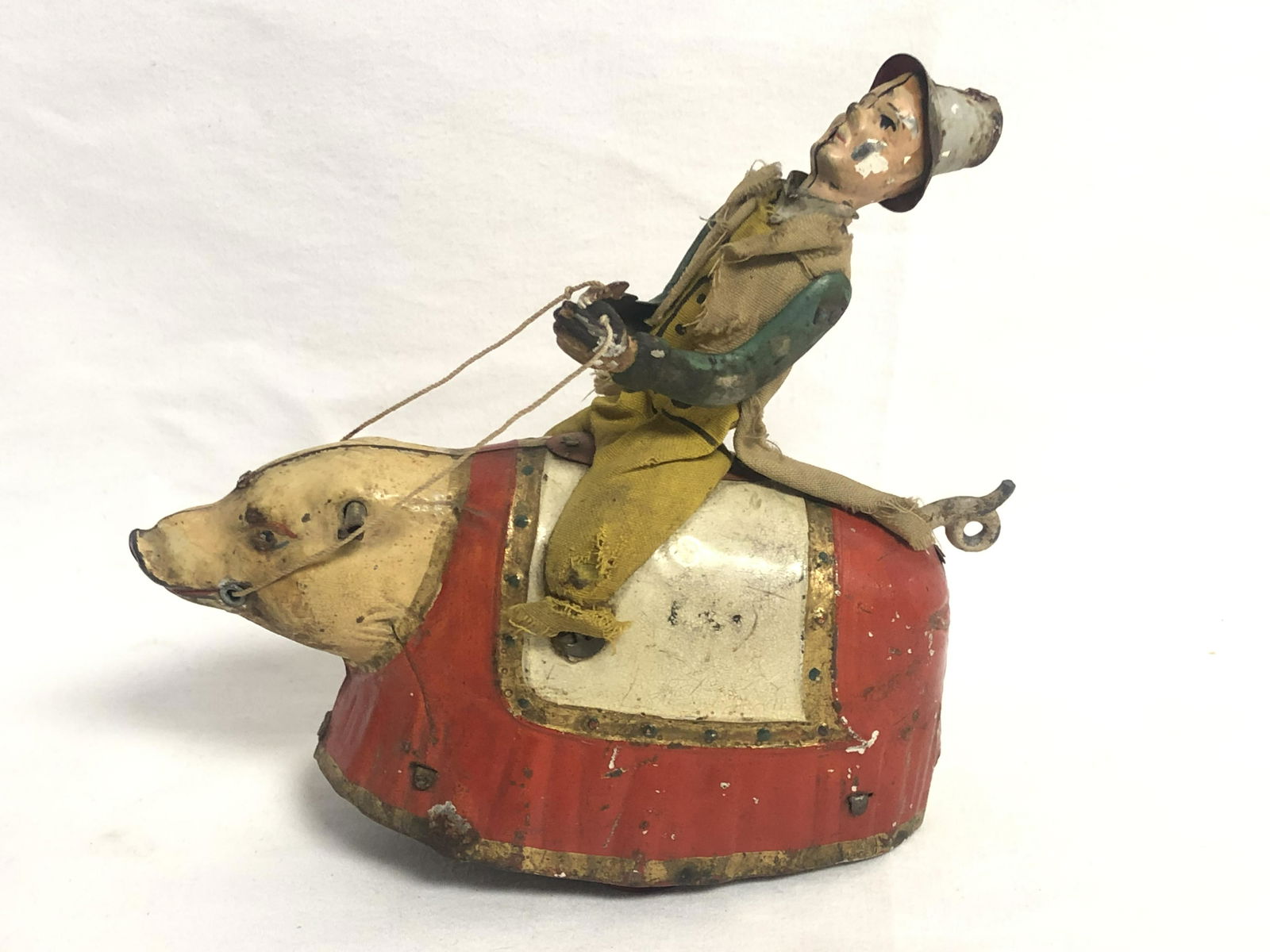 Atq Lehmann German Paddy Pig Tin Wind-up - 1903 , Winds (1 of 6)