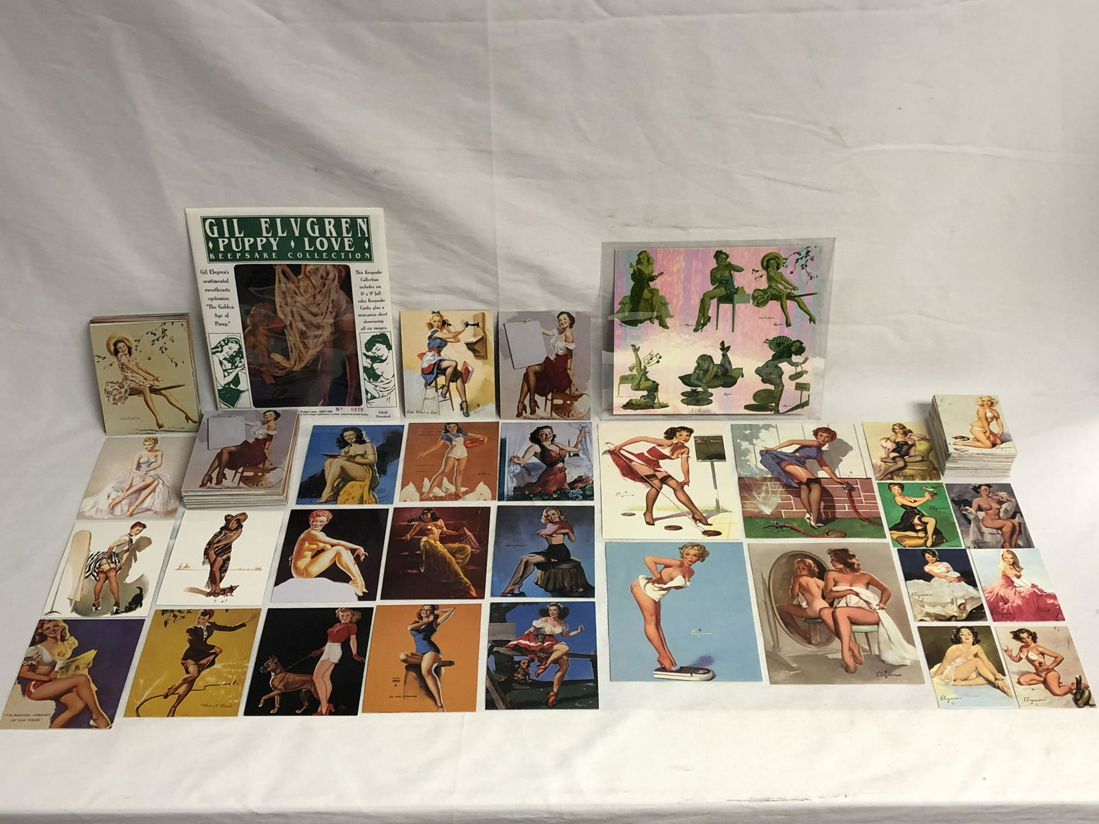 Gil Elvgren Pin-Up Girl Card Sets, More - (2)Sets #1-36 (1 of 10)