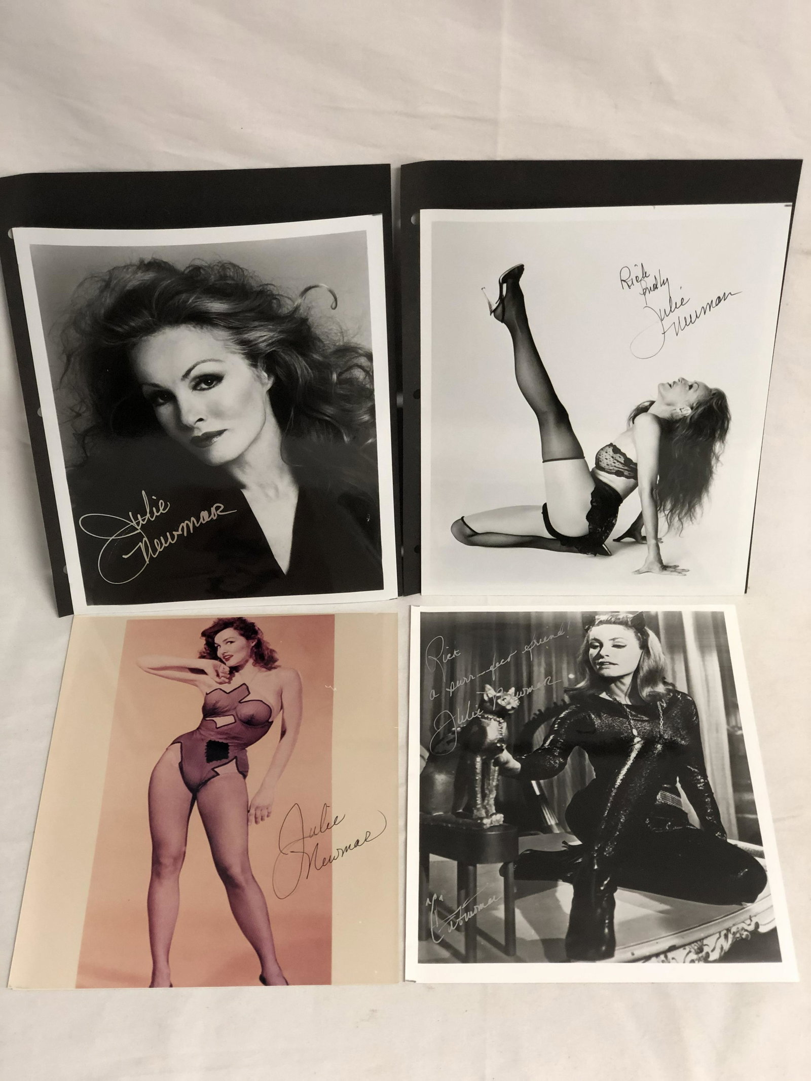 (4)Cat Woman Julie Newmar Autographs - 8'' x 10'': (4)Cat Woman Julie Newmar Autographs - 8'' x 10'' Photos