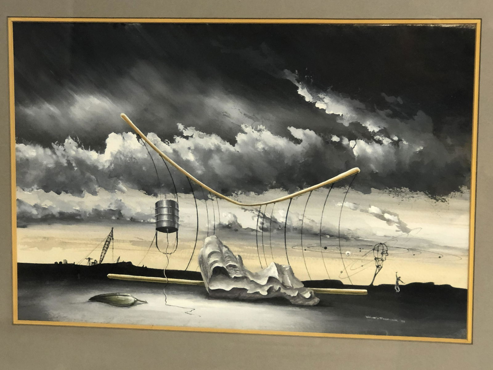 Signed 'William Ward Beecher' Surrealist Art - 1946 (1 of 4)