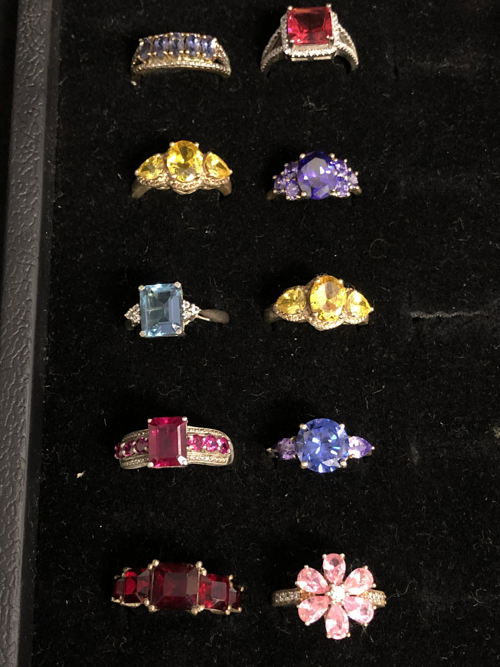 (10)Asst Sterling Silver Rings, Various Styles/Stones - (1 of 4)