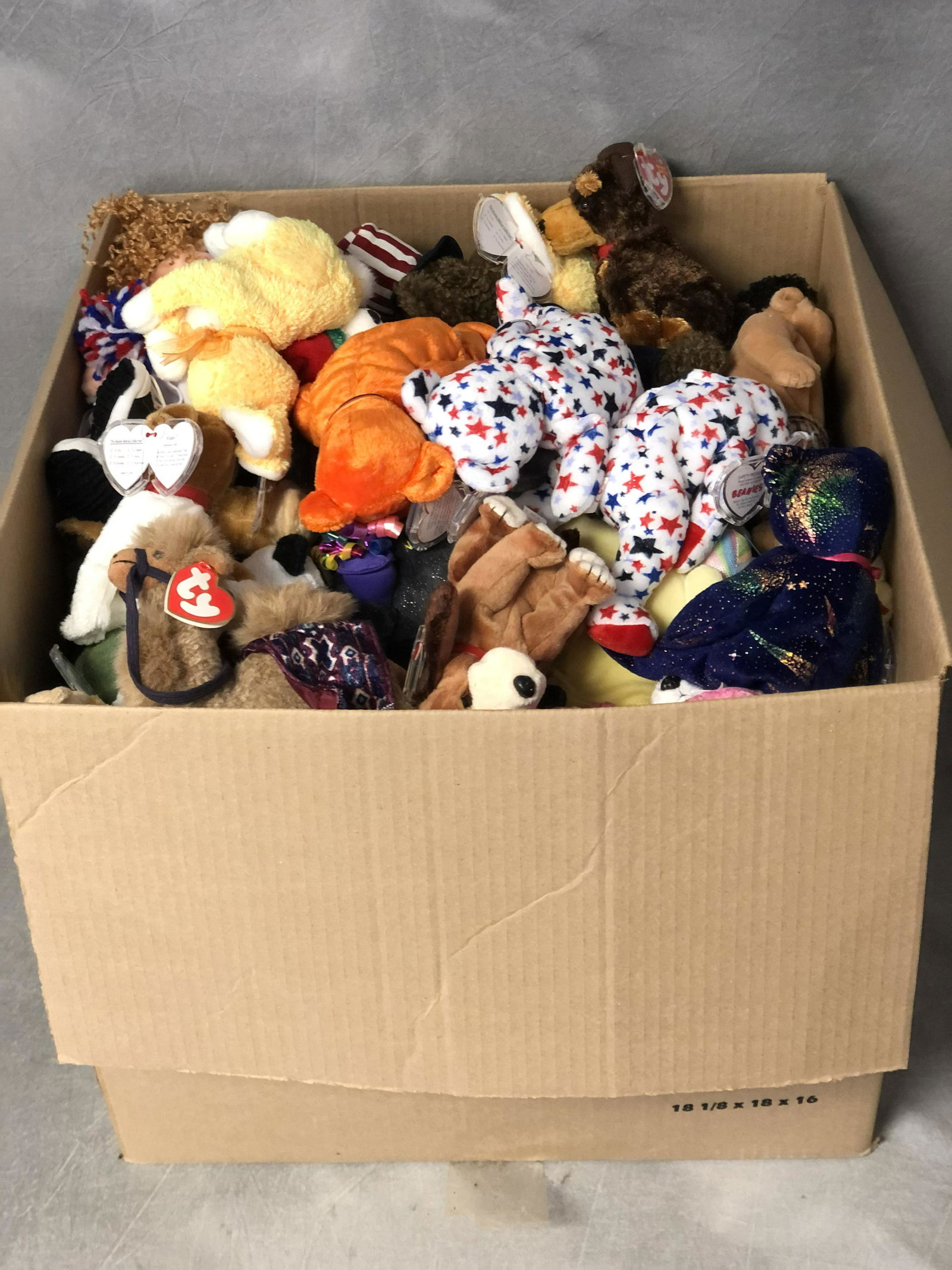100+ Asst Vtg TY Beanie Babies - Camels, Crabs, Bears, (1 of 5)