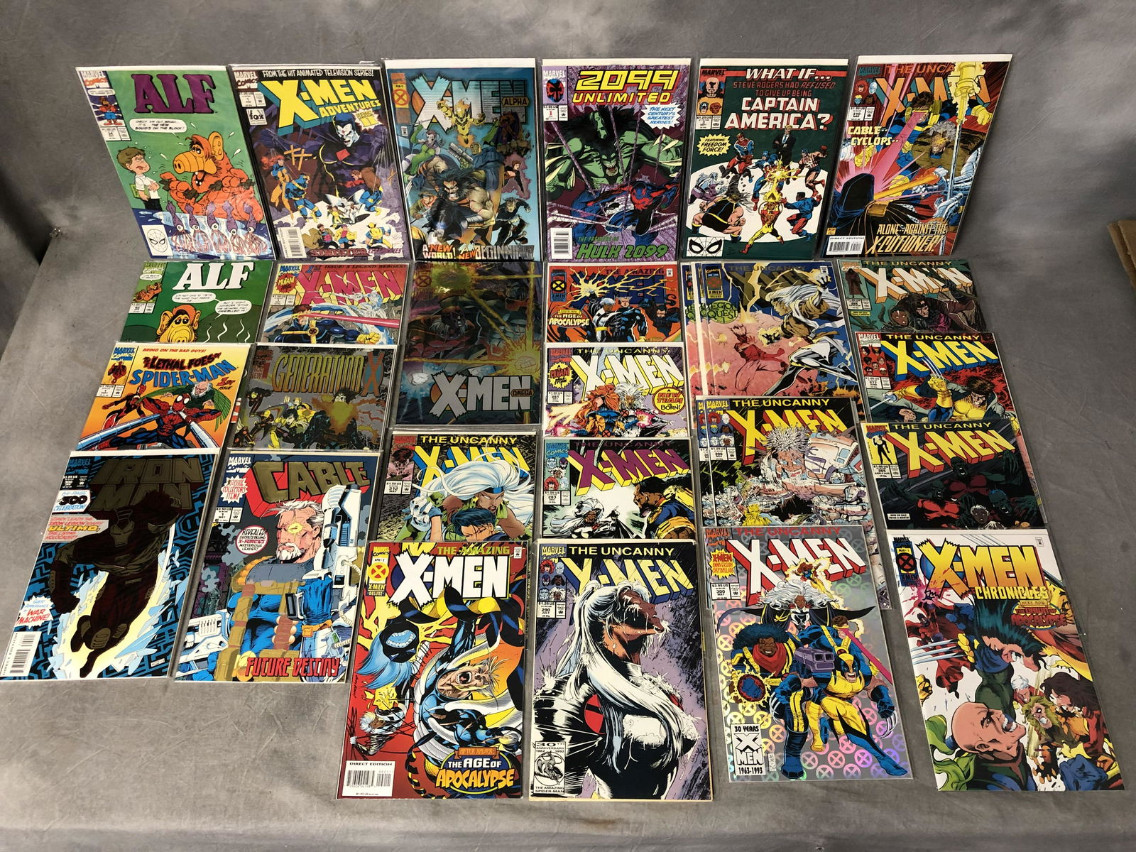 95 Asst Marvel Comics, Xmen, Spiderman,More - Ironman, (1 of 8)