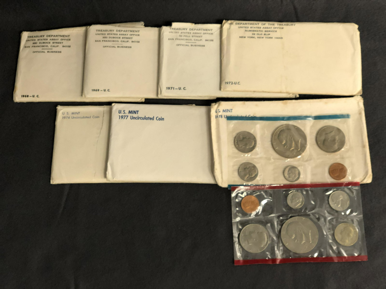 1968-1978 U.S. Treasury Dept. Coin Sets (1 of 6)