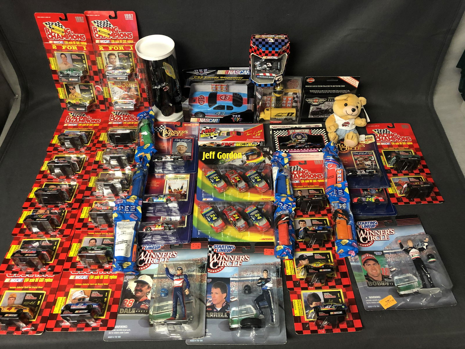 Large Lot Asst Nascar, Figures, Cars & Pez - Mostly: Large Lot Asst Nascar, Figures, Cars & Pez - Mostly Sealed
