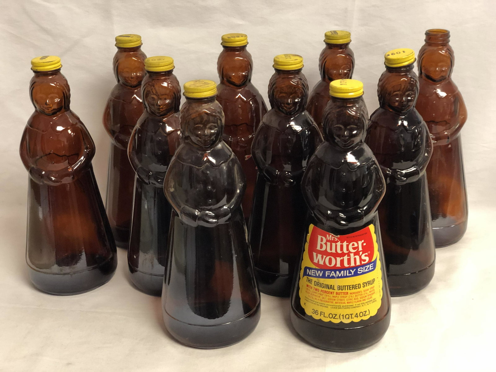 (10)Vtg Mrs.Butterworth Bottles 36oz - No Barcodes: (10)Vtg Mrs.Butterworth Bottles 36oz - No Barcodes