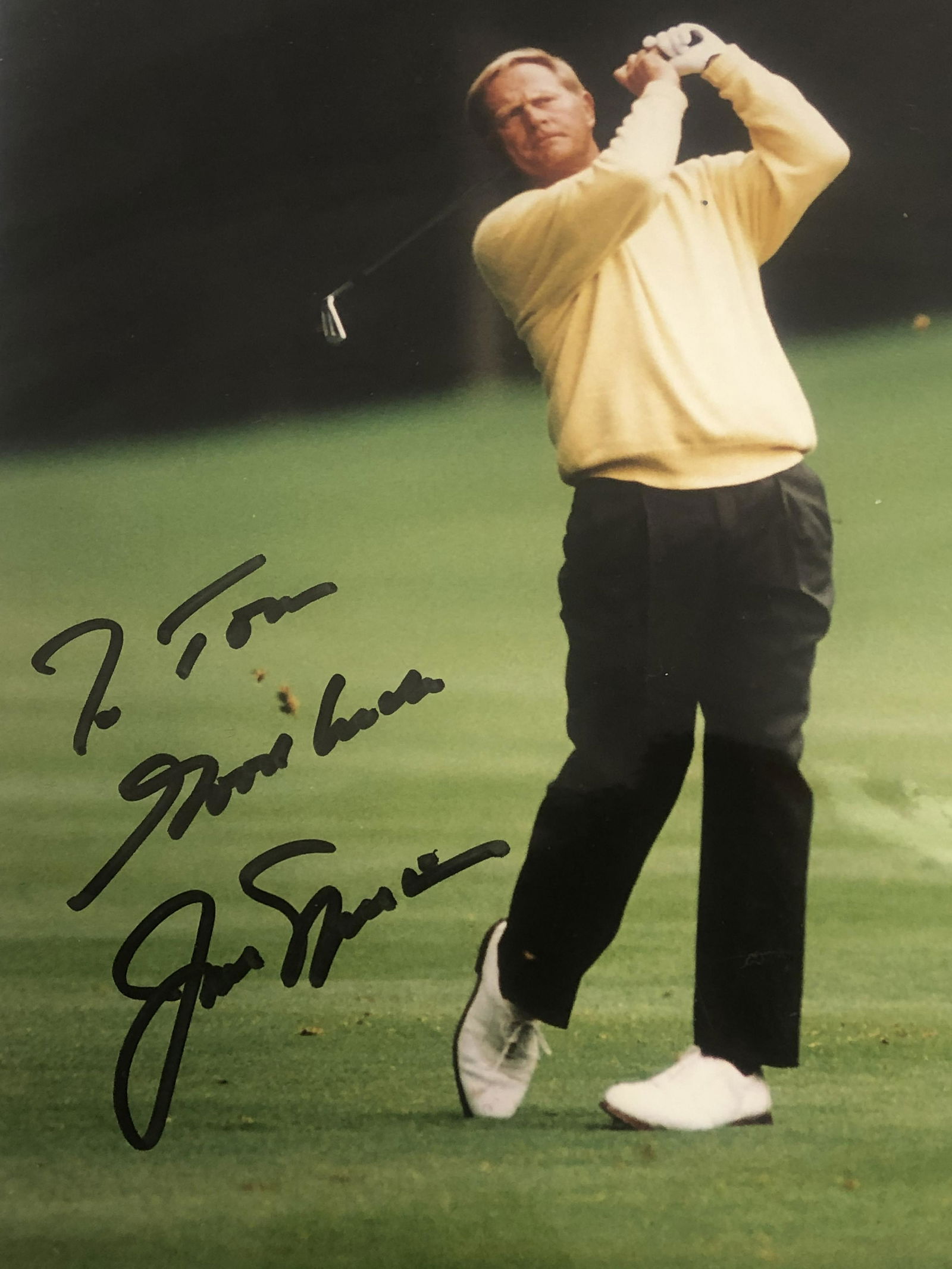 (8)Autographed Golfer Photos - Jack Nicklaus,: (8)Autographed Golfer Photos - Jack Nicklaus, (2)L.Trevino, John Daly, Tom Kite, Ray Floyd, Paul Azinger & Tom Welskoph