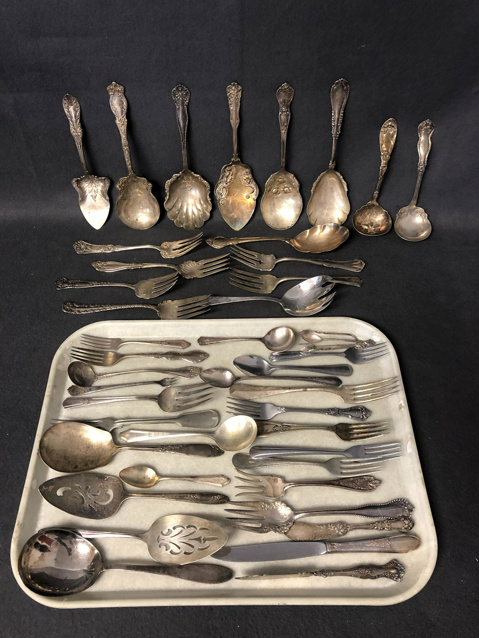 Atq/Vtg Silverplate Flatware,Servers,Forks,More - (1 of 6)