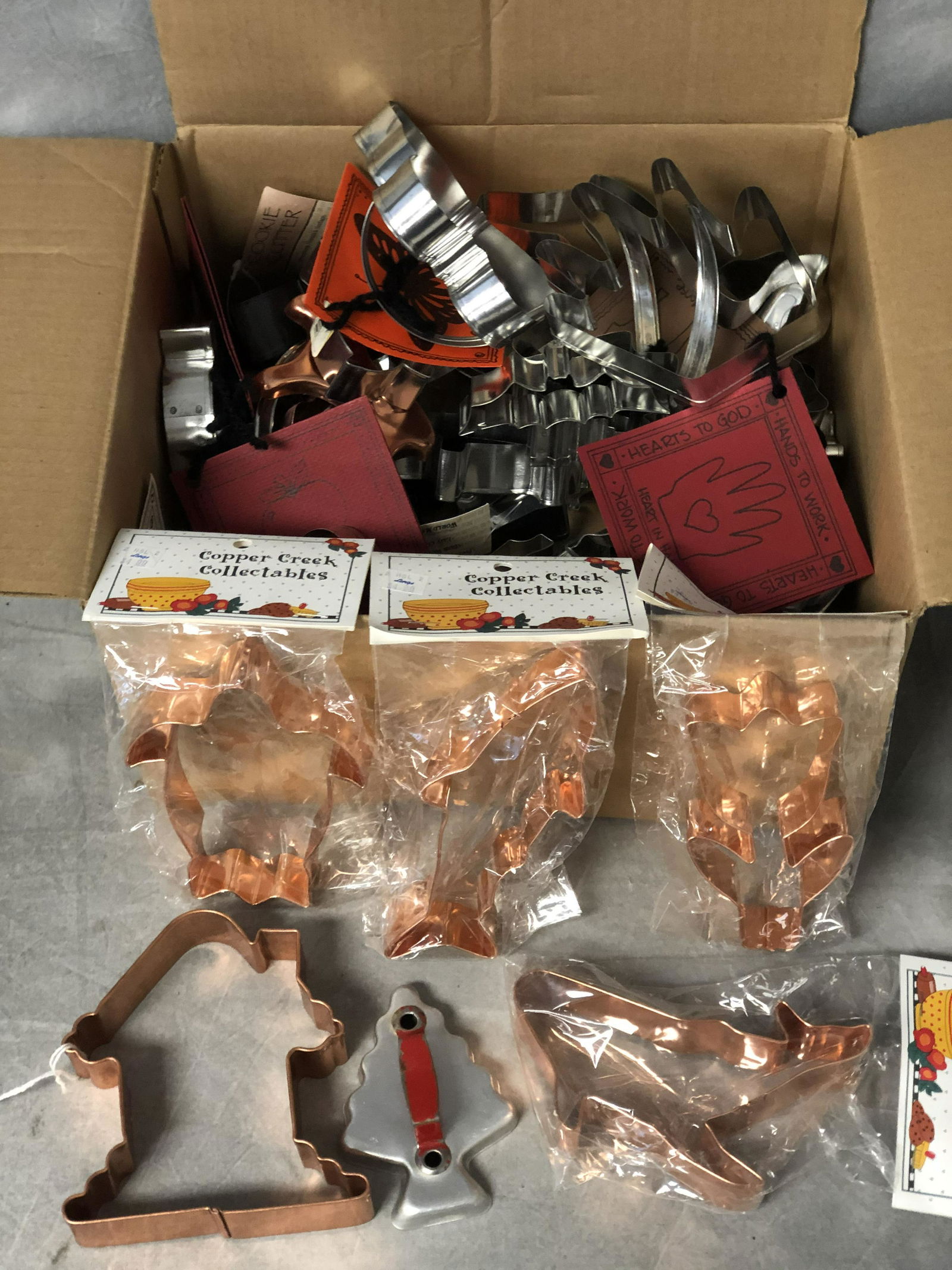 (50)Asst Copper / Metal Cookie Cutters - Some New w/ (1 of 4)
