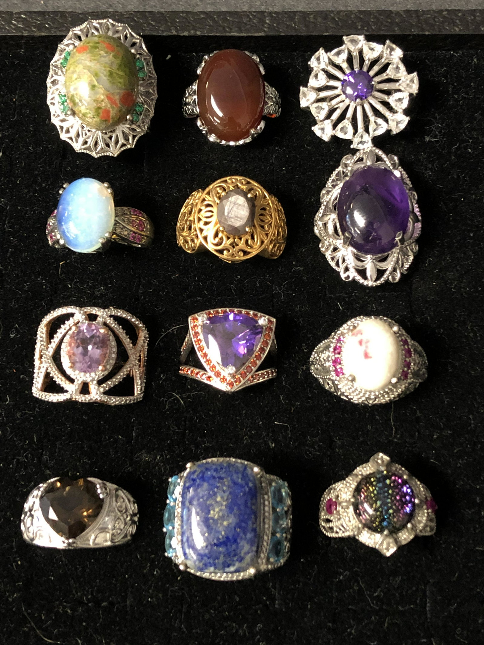 (12)KARIS Fashion Rings, Sz 7 / 8 - Various Styles, (1 of 4)