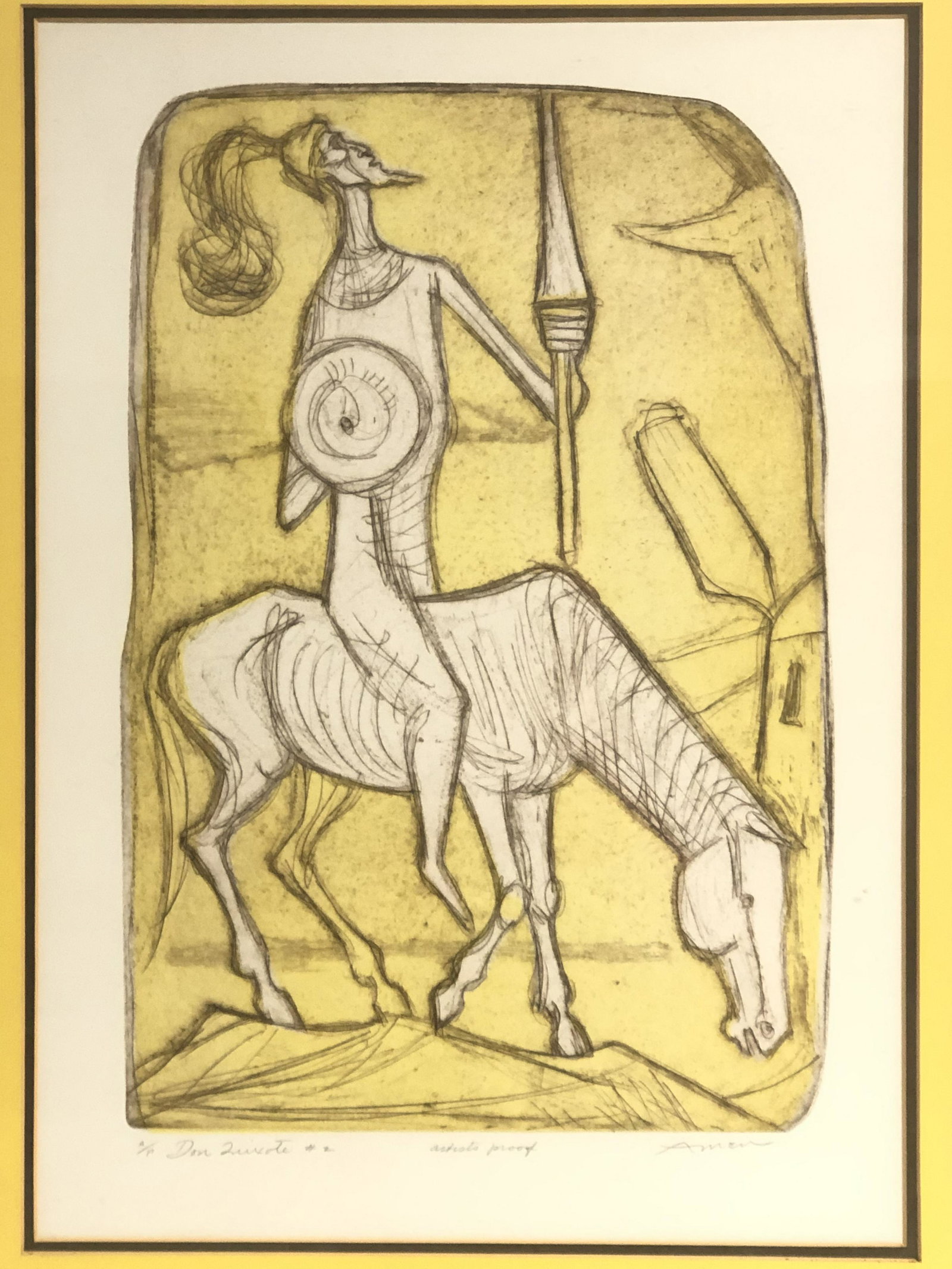 Signed 'Irving Amen' Artist Proof Lithograph - Signed (1 of 5)