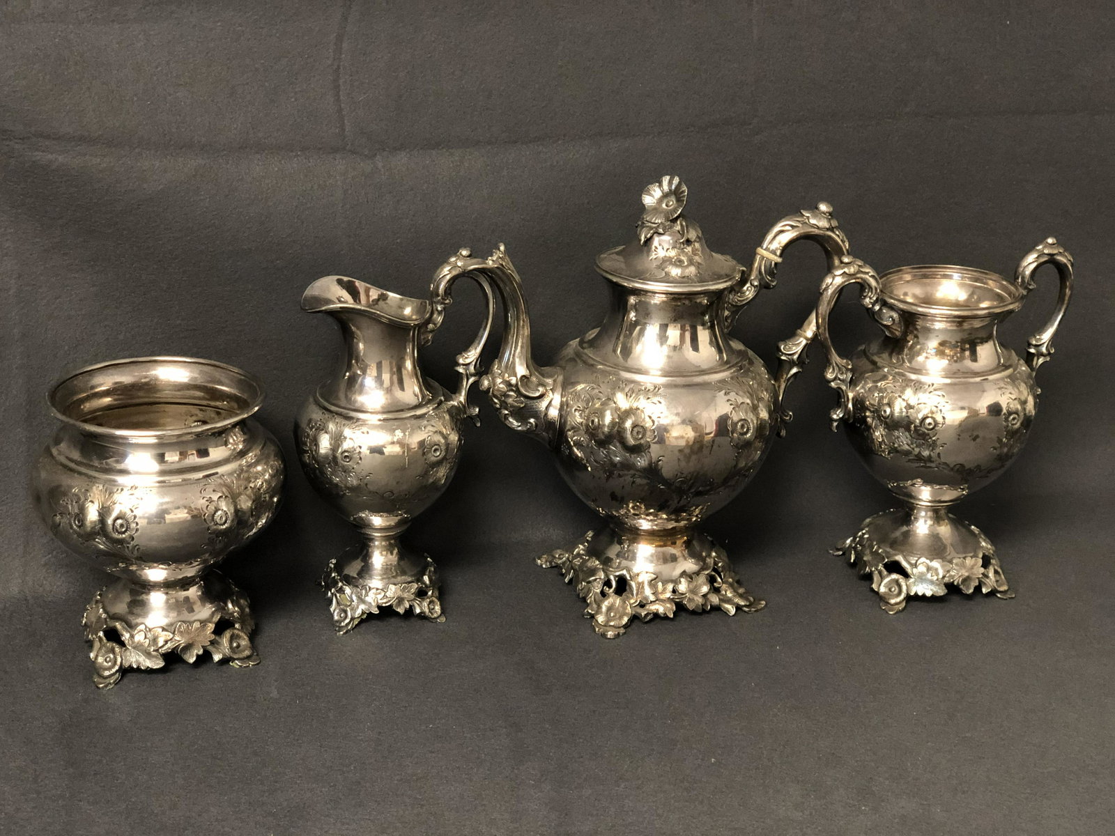 Antique Silverplate Creamer,Teapot & More - Creamer/ (1 of 11)