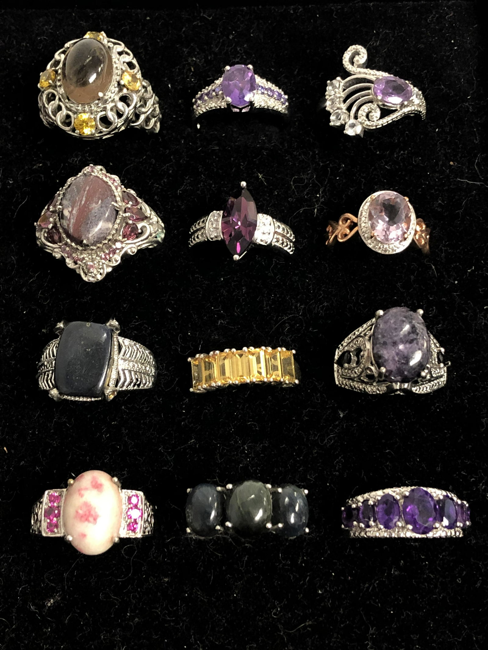 (12)Asst KARIS Fashion Rings w/ Various Stones - (1 of 4)