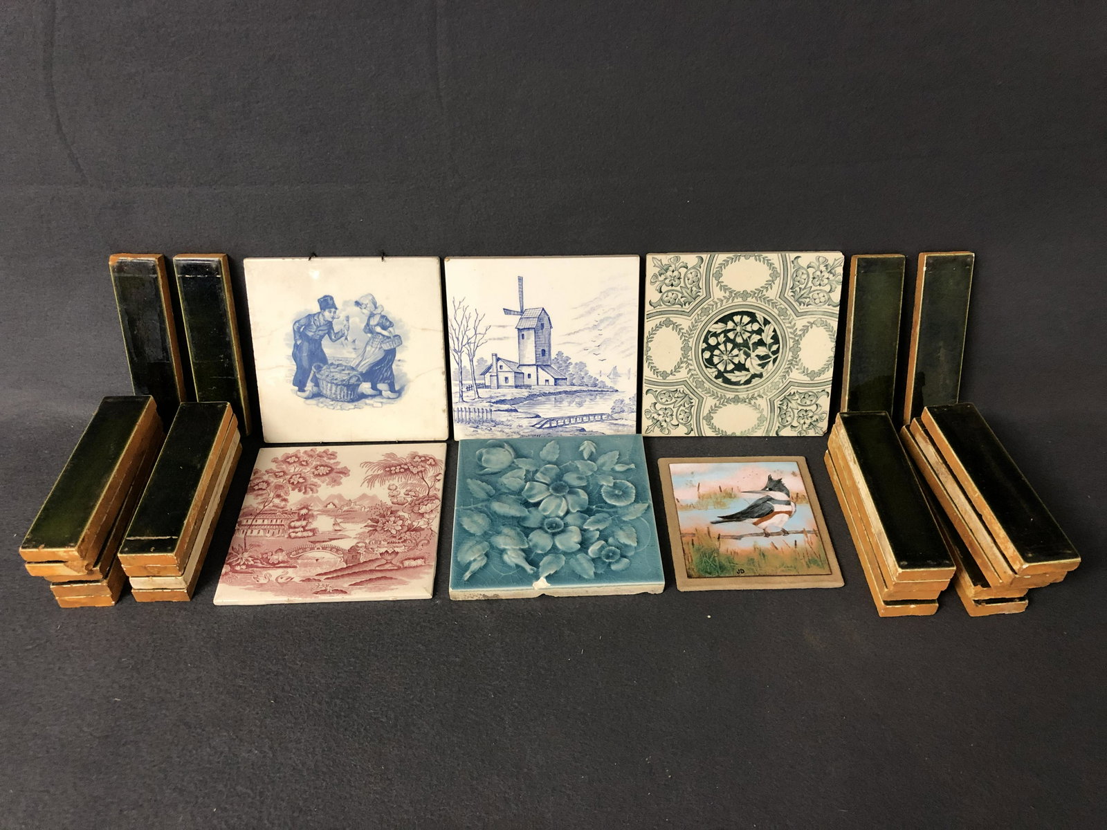 Asst Vintage Tiles - A.E. Tile, Johnson Bros - American (1 of 9)
