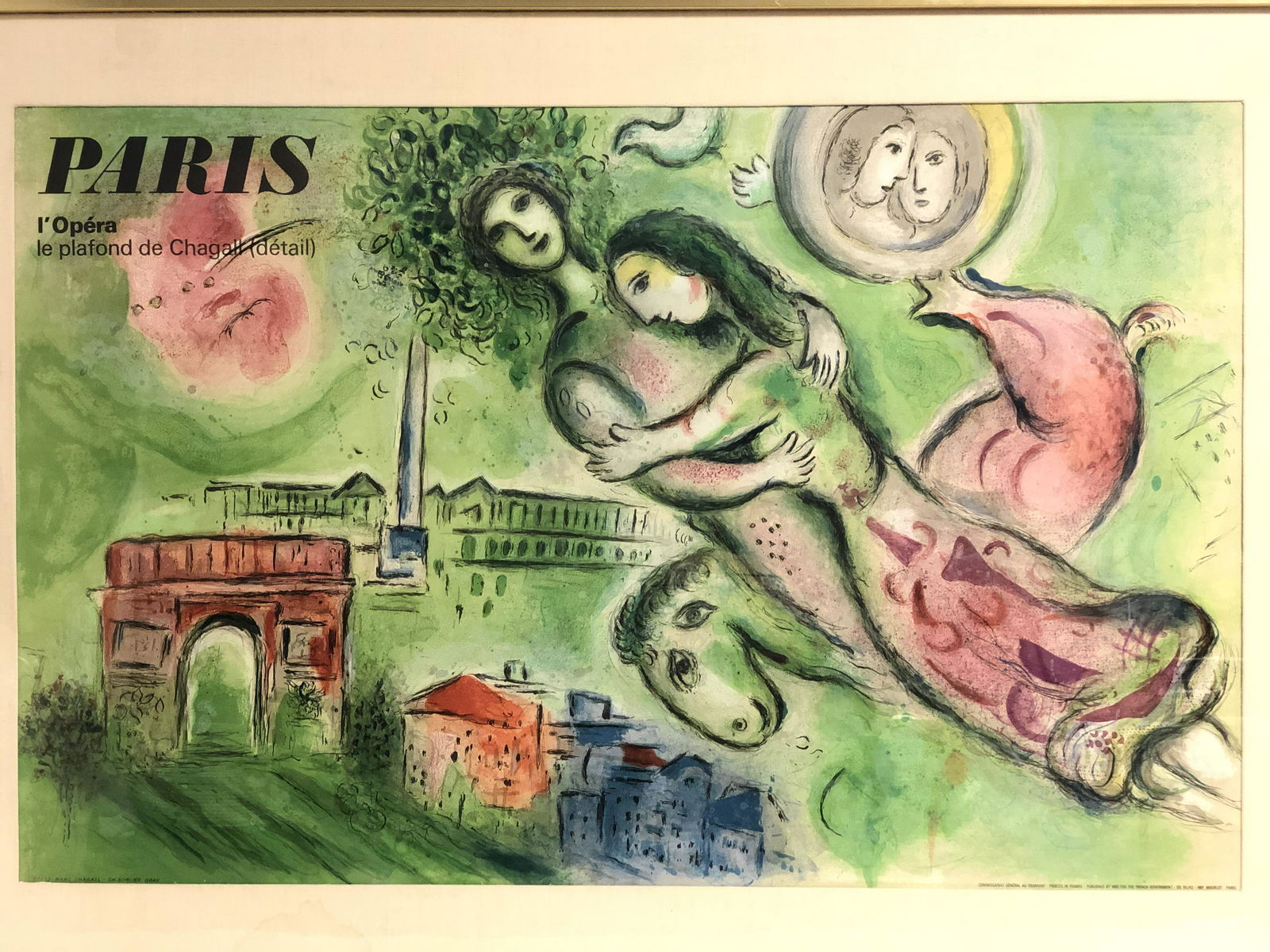 1964 Chagall Paris L'Opera Lithograph - 'Romeo & (1 of 4)