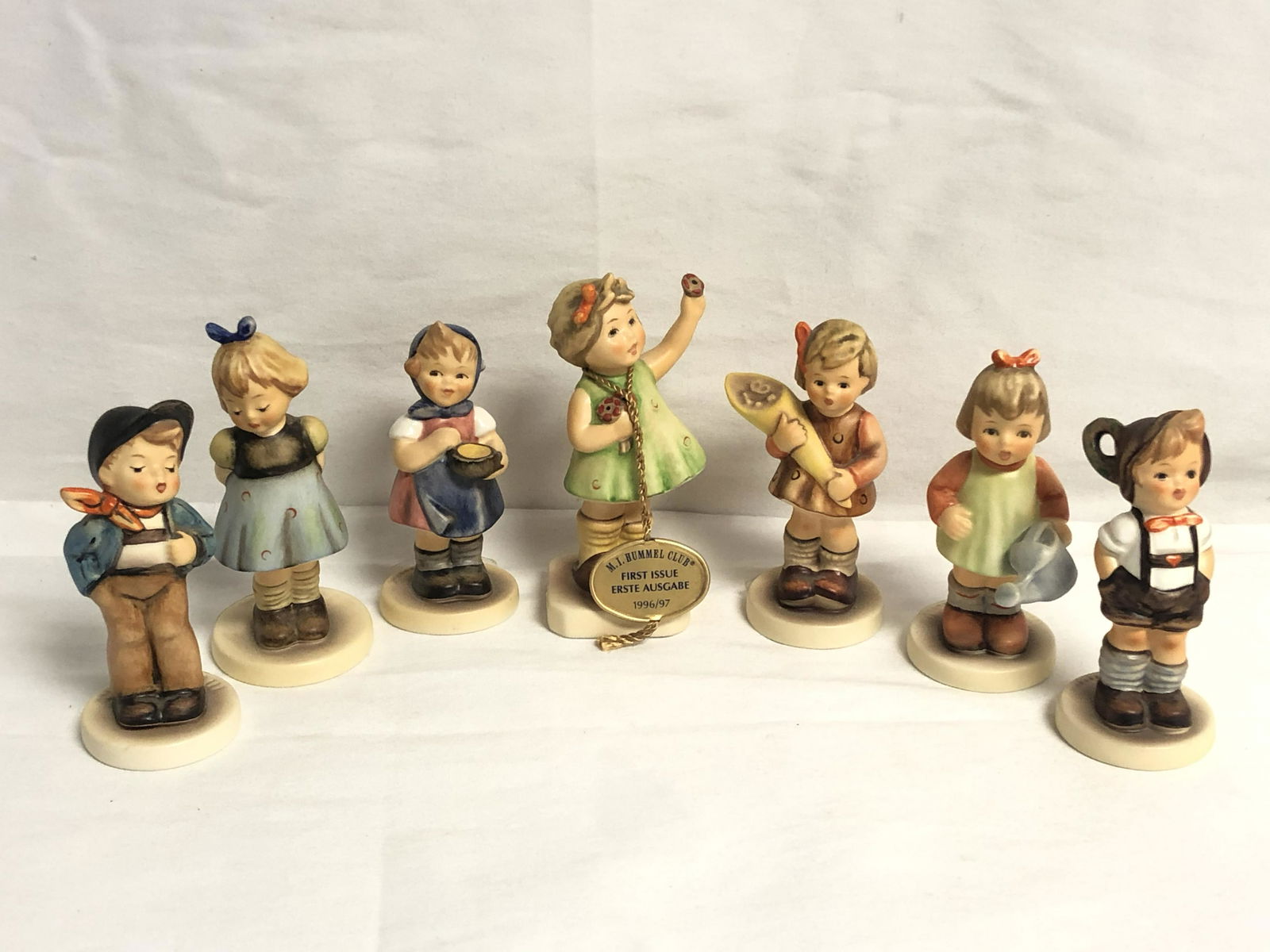 7 Goebel Hummel Club Membership Figures - Various Years (1 of 9)