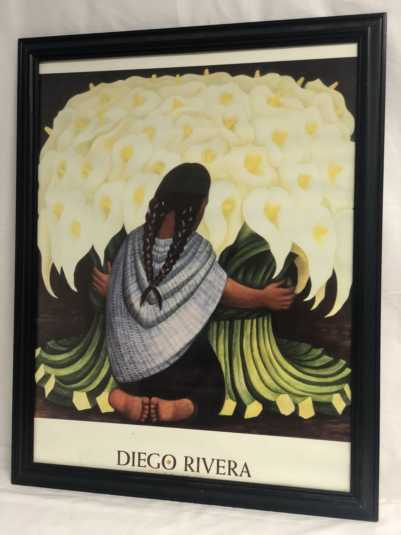 Diego Rivera 1942 The Flower Seller Print - Framed 25'' (1 of 2)